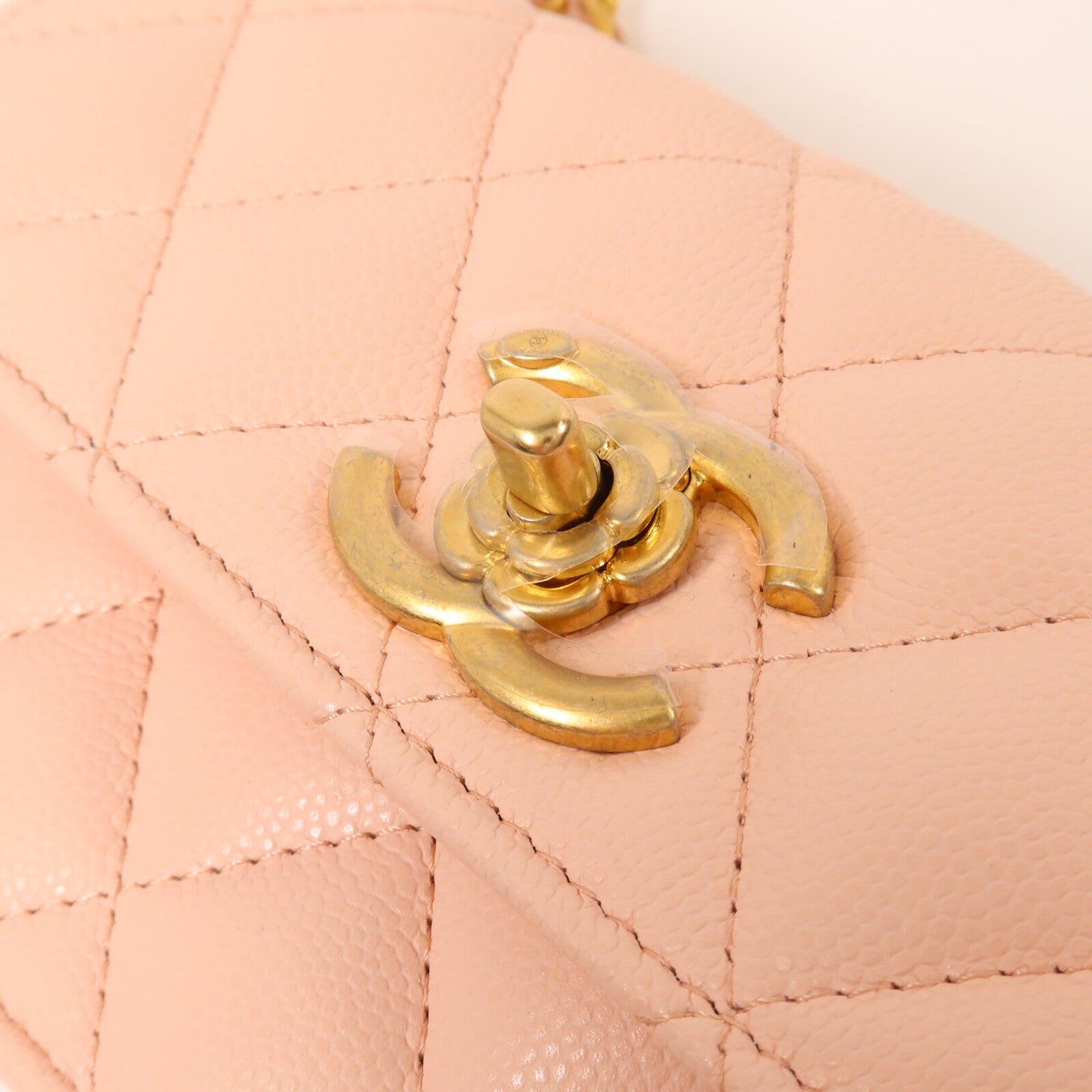 CHANEL 牛皮皮革Sweet Camellia Flap Phone Bag鏈帶肩背袋