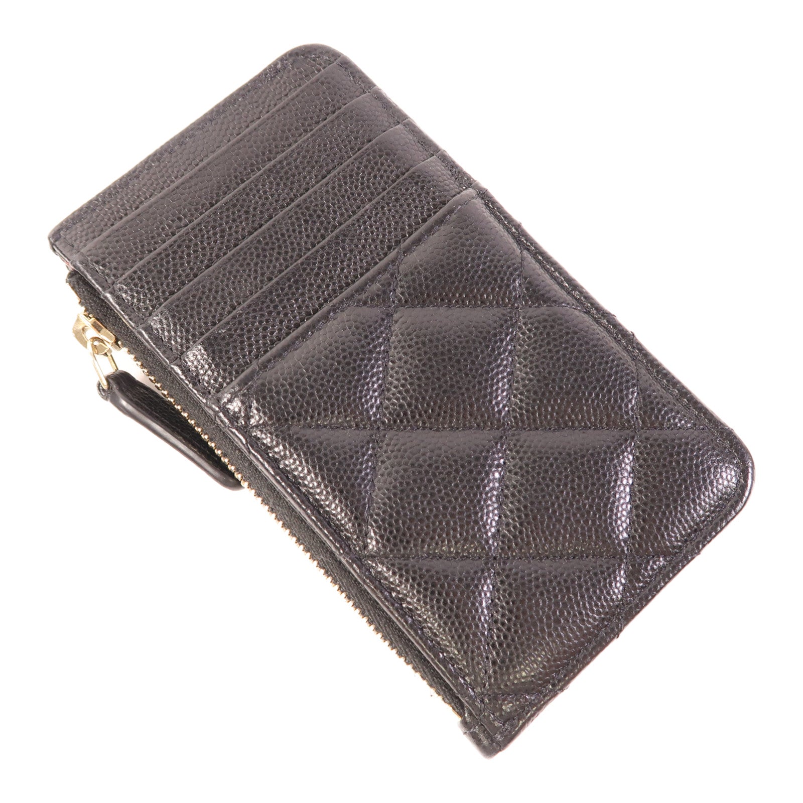 CHANEL 牛皮皮革Card Case金扣卡片套