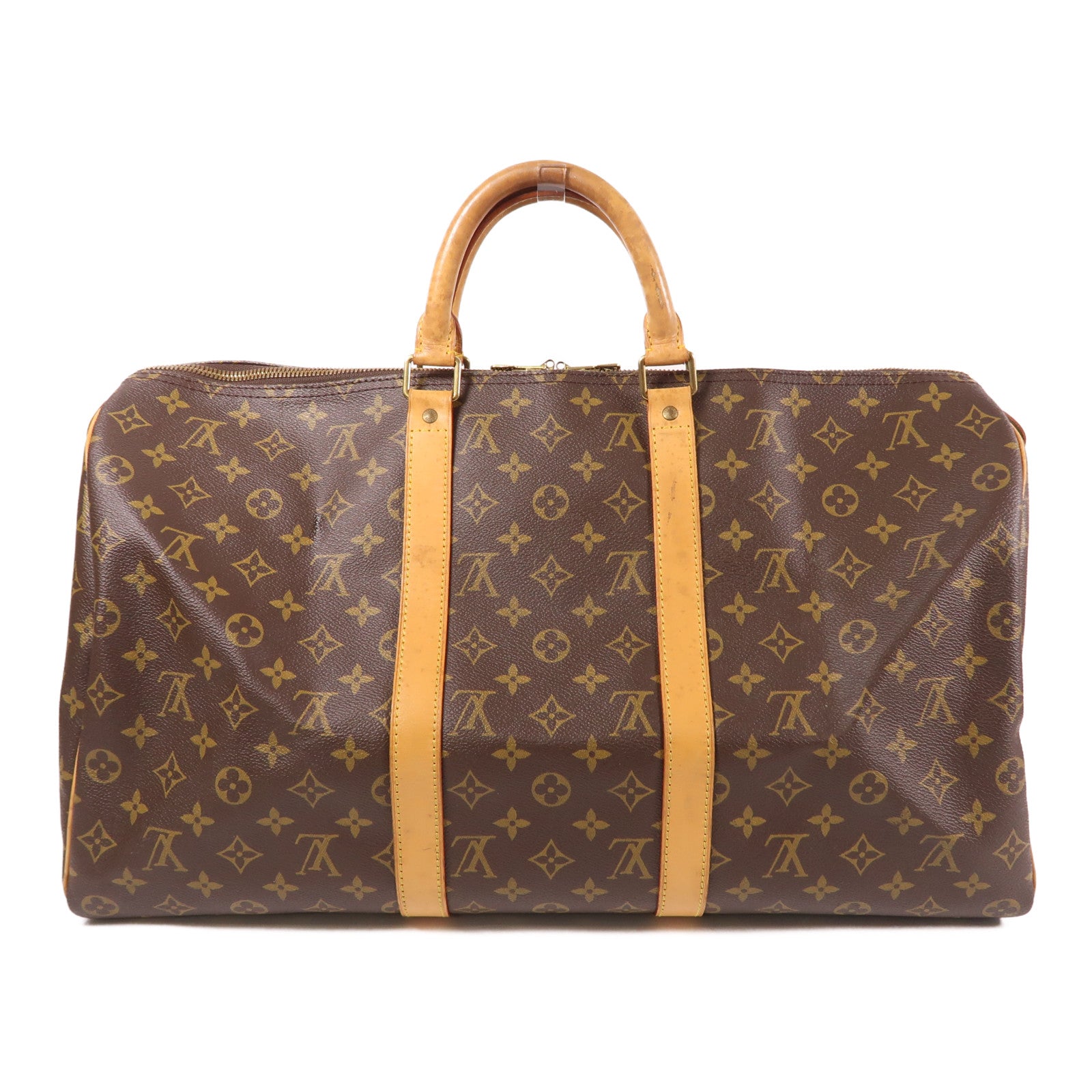 LOUIS VUITTON Monogram Keepall 50金扣波士頓包