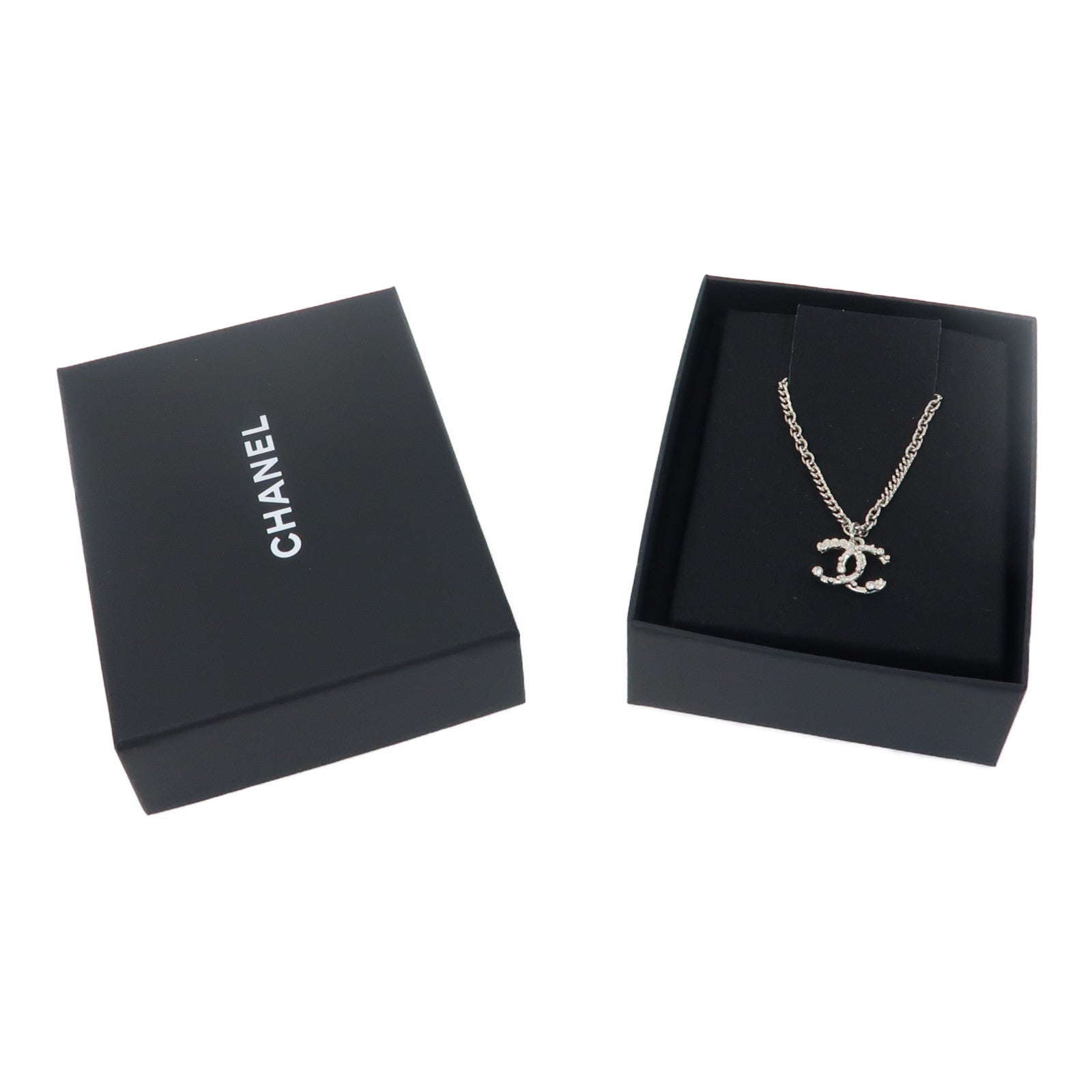 CHANEL 金屬Necklace項鍊銀色
