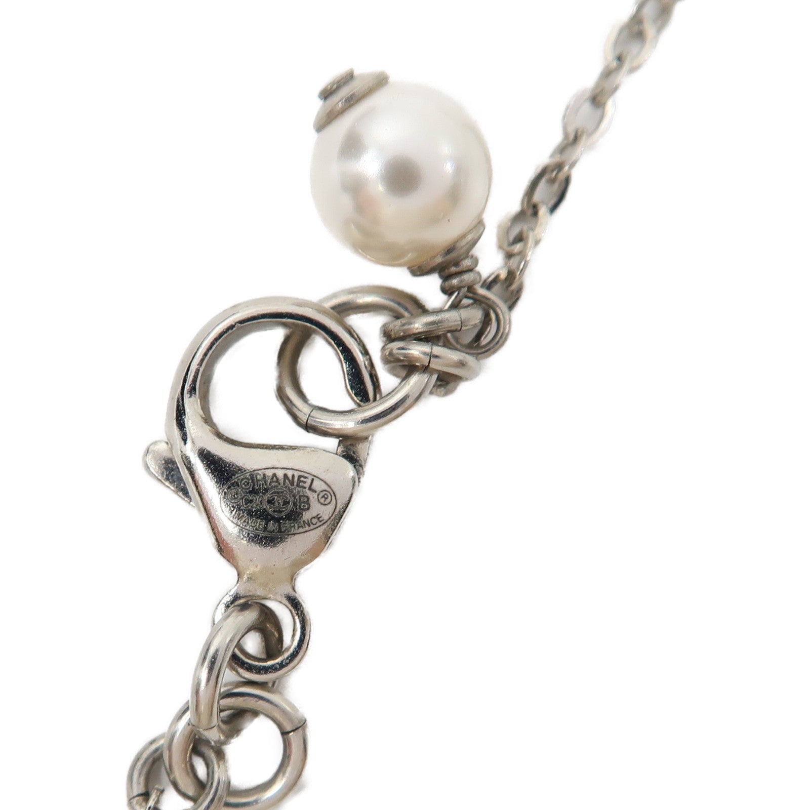 CHANEL 金屬Necklace項鍊銀色