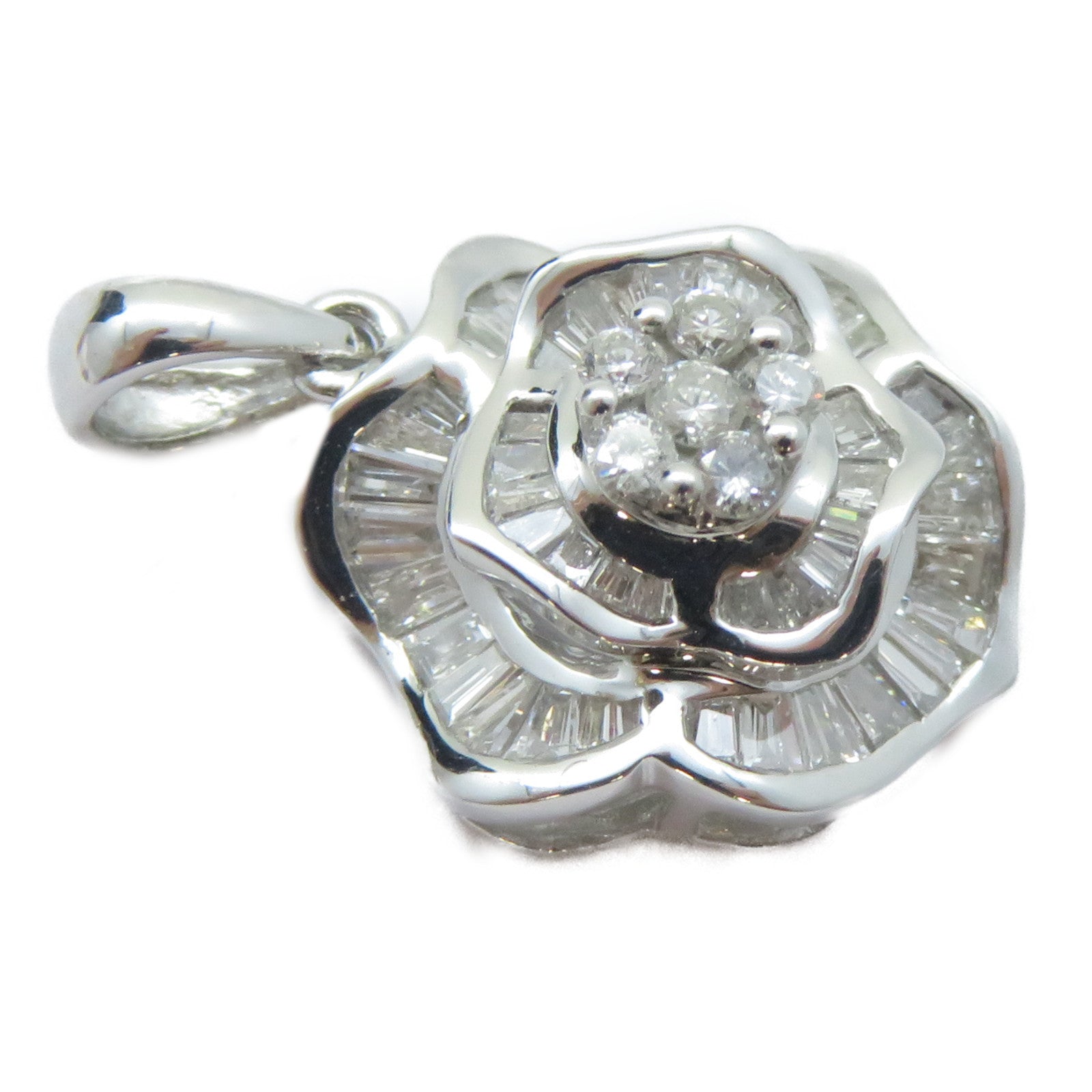 JEWELRY 18K白金Diamond Pendant 0.57ct鑽石吊墜