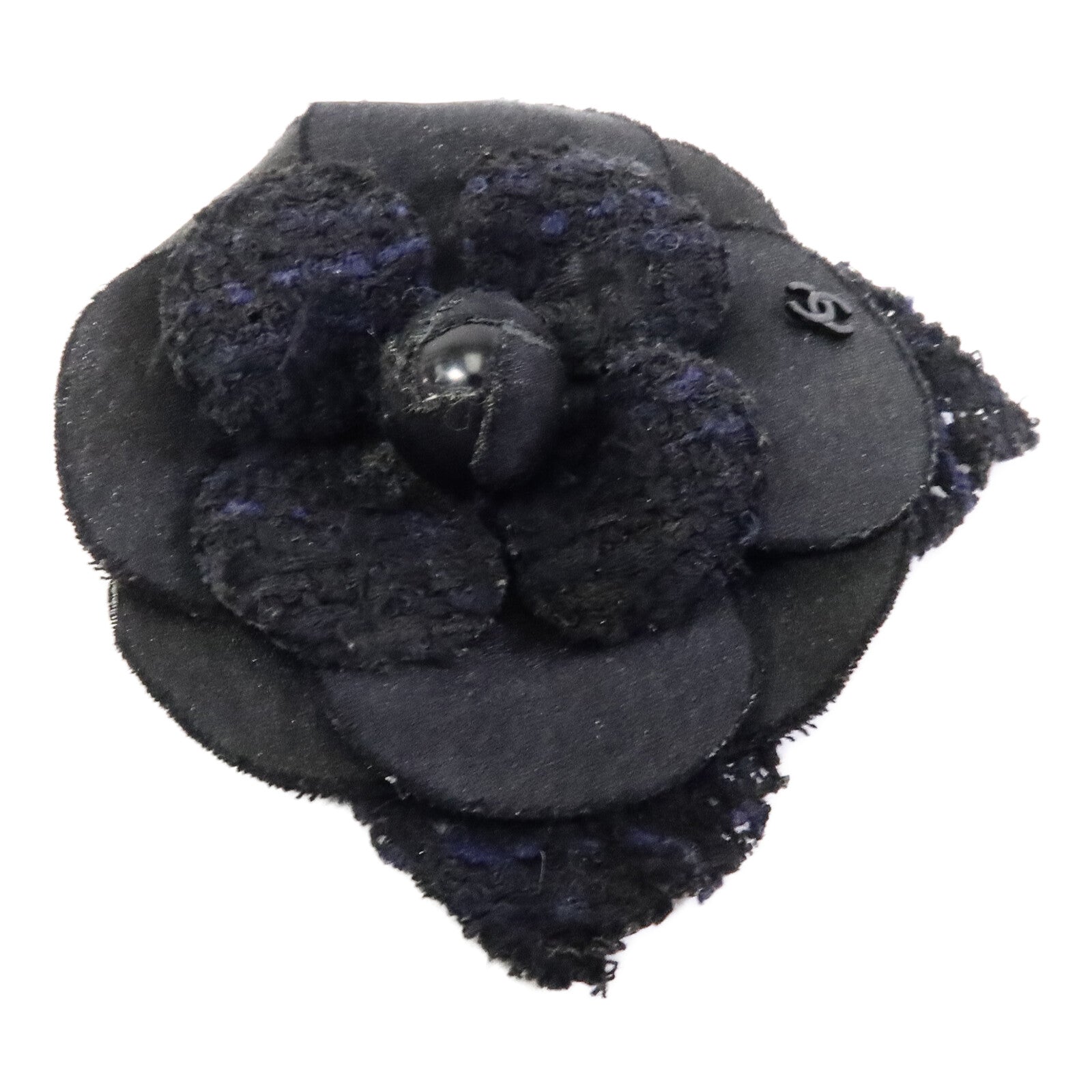 CHANEL 粗花呢Camellia Brooch胸針