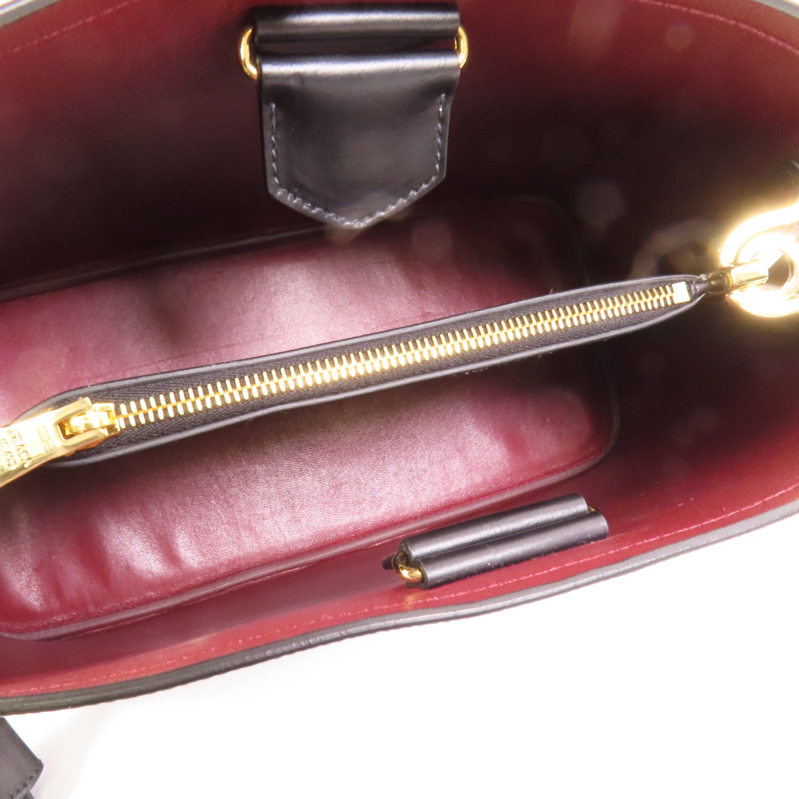 PRADA Saffiano皮革Shoulder Bag金扣手挽肩背兩用袋