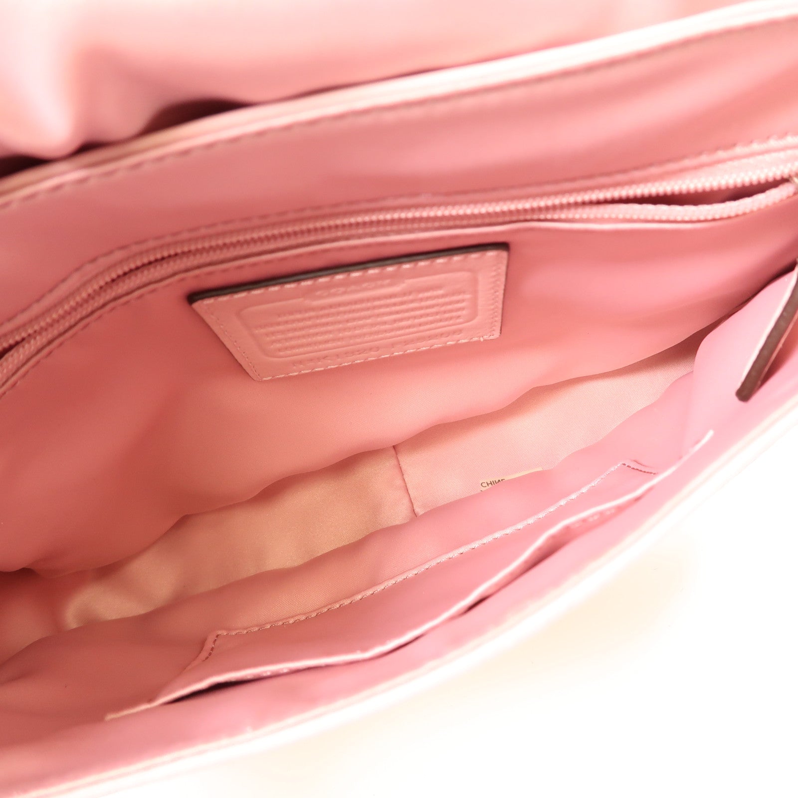 COACH SHW 2 Way Shoulder Bag Handbag Calfskin Leather Pink