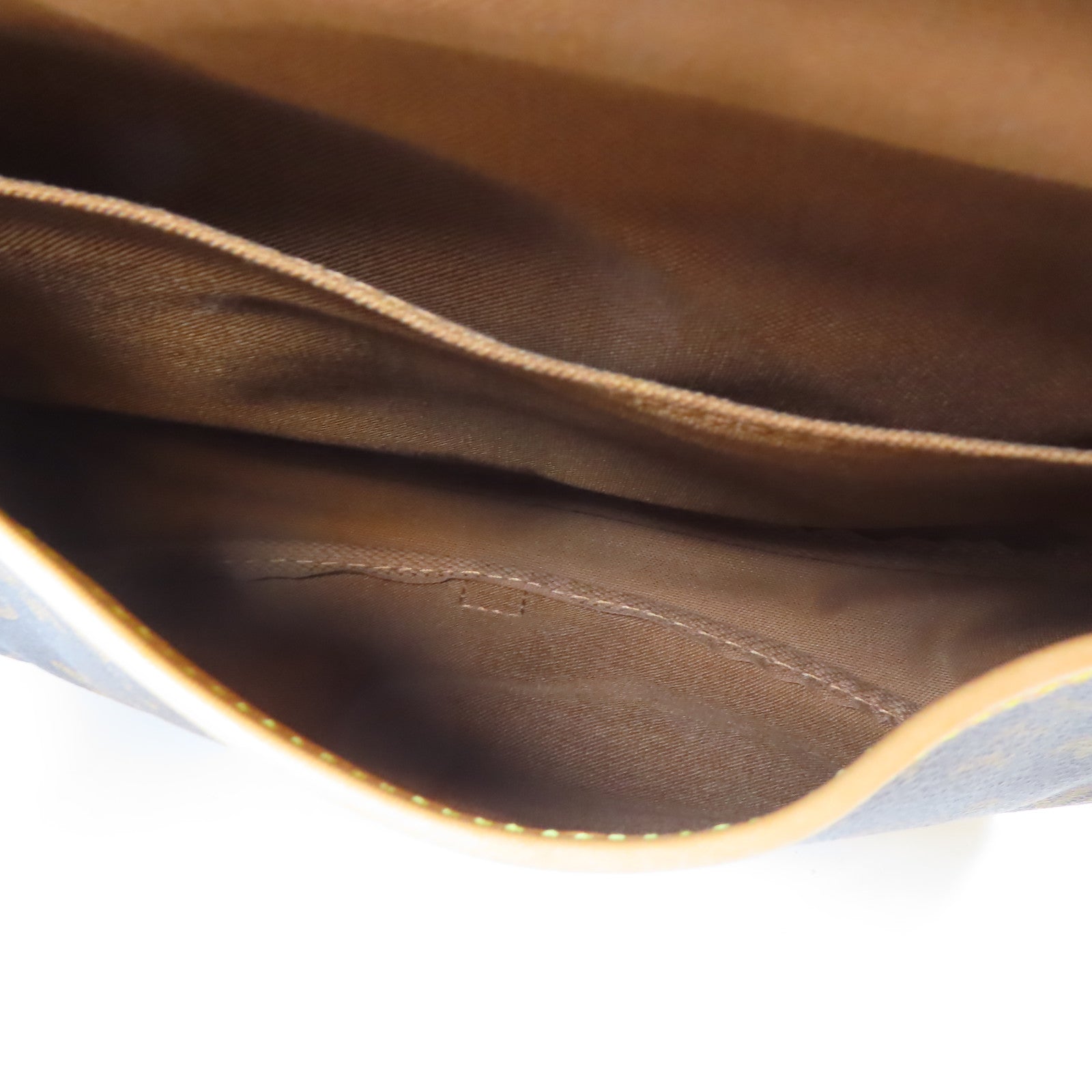 LOUIS VUITTON Monogram Saumur 30金扣肩背袋棕色