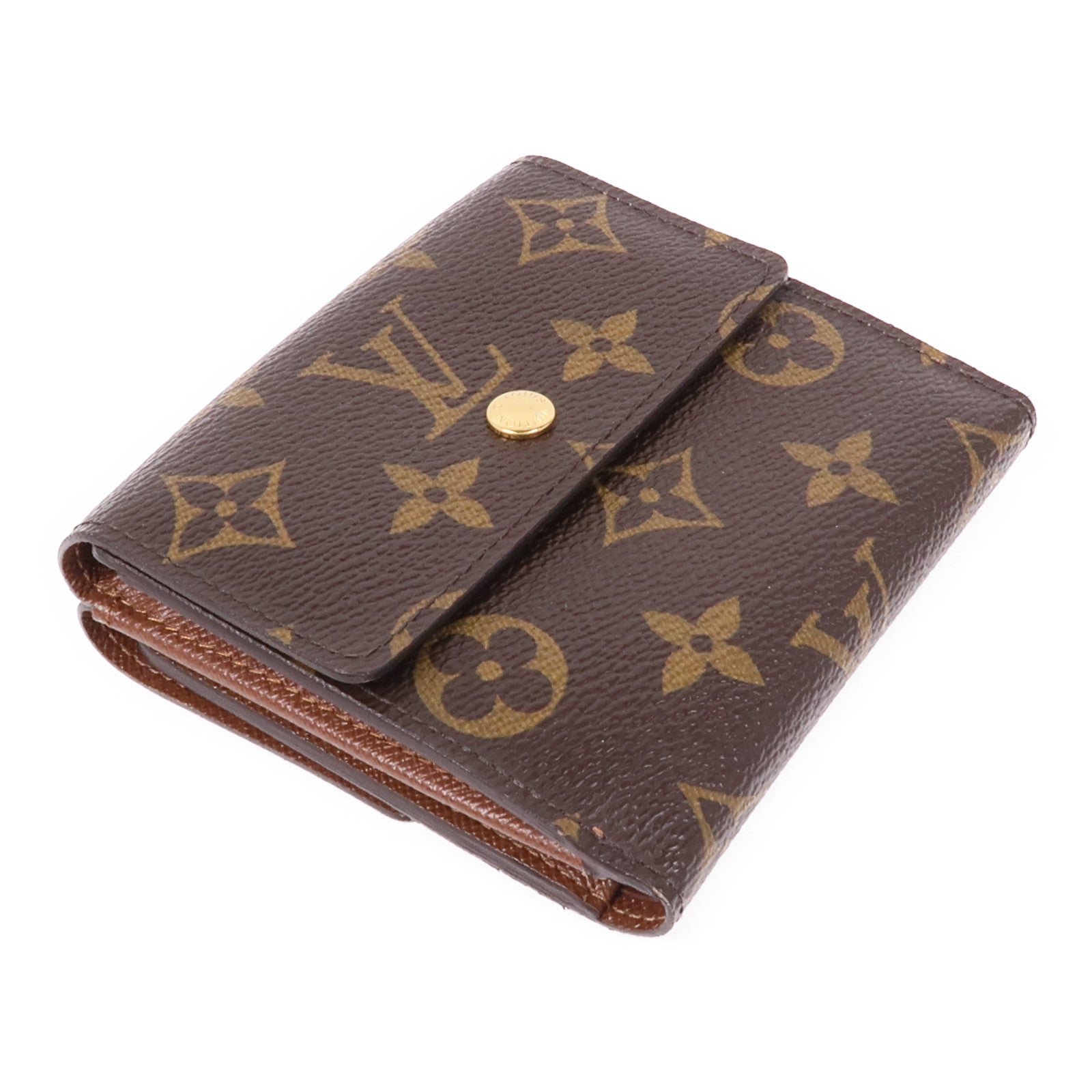 LOUIS VUITTON Monogram Portefeuille Elise Wallet金扣錢包