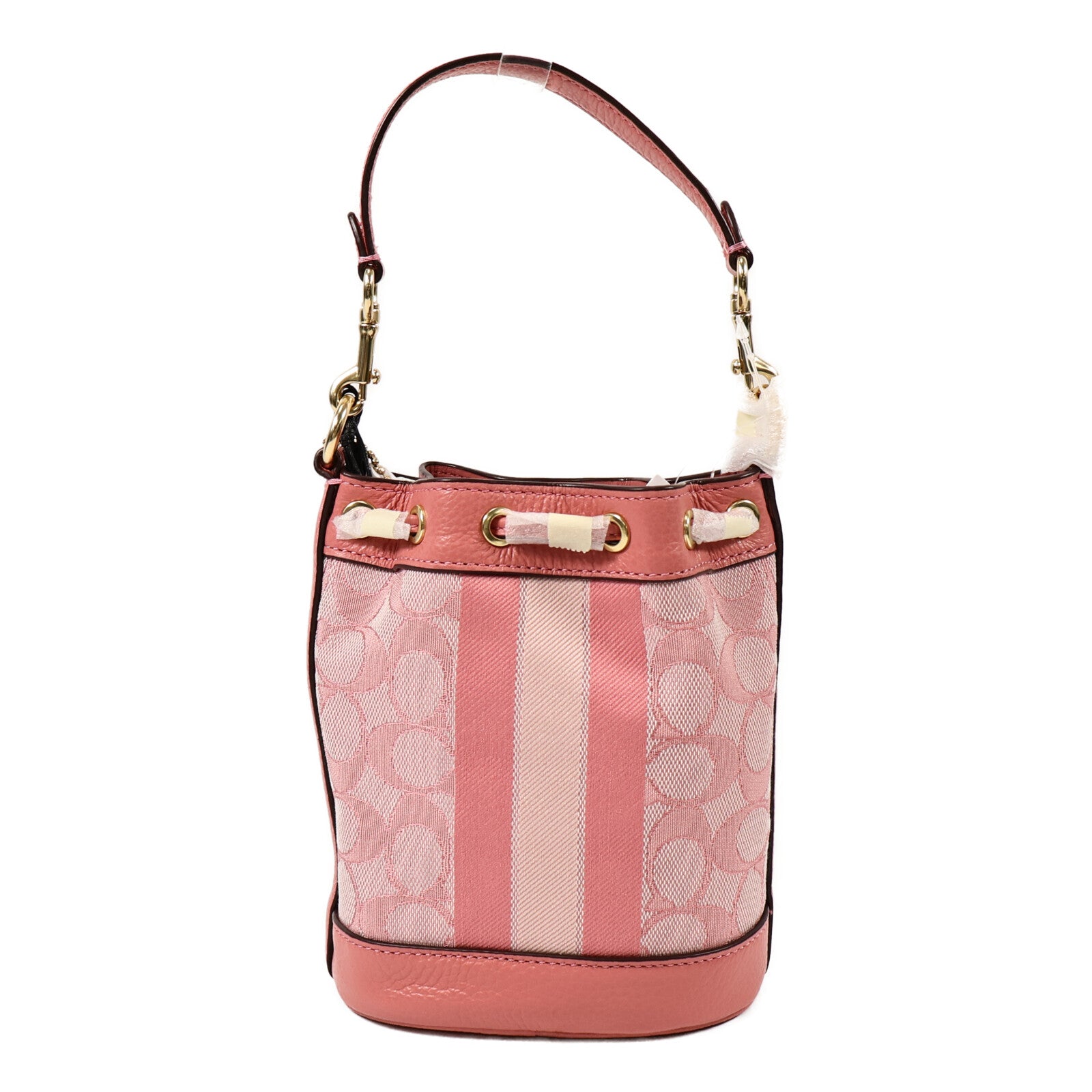 COACH 帆布Mini Dempsey Bucket Bag手挽肩背兩用袋
