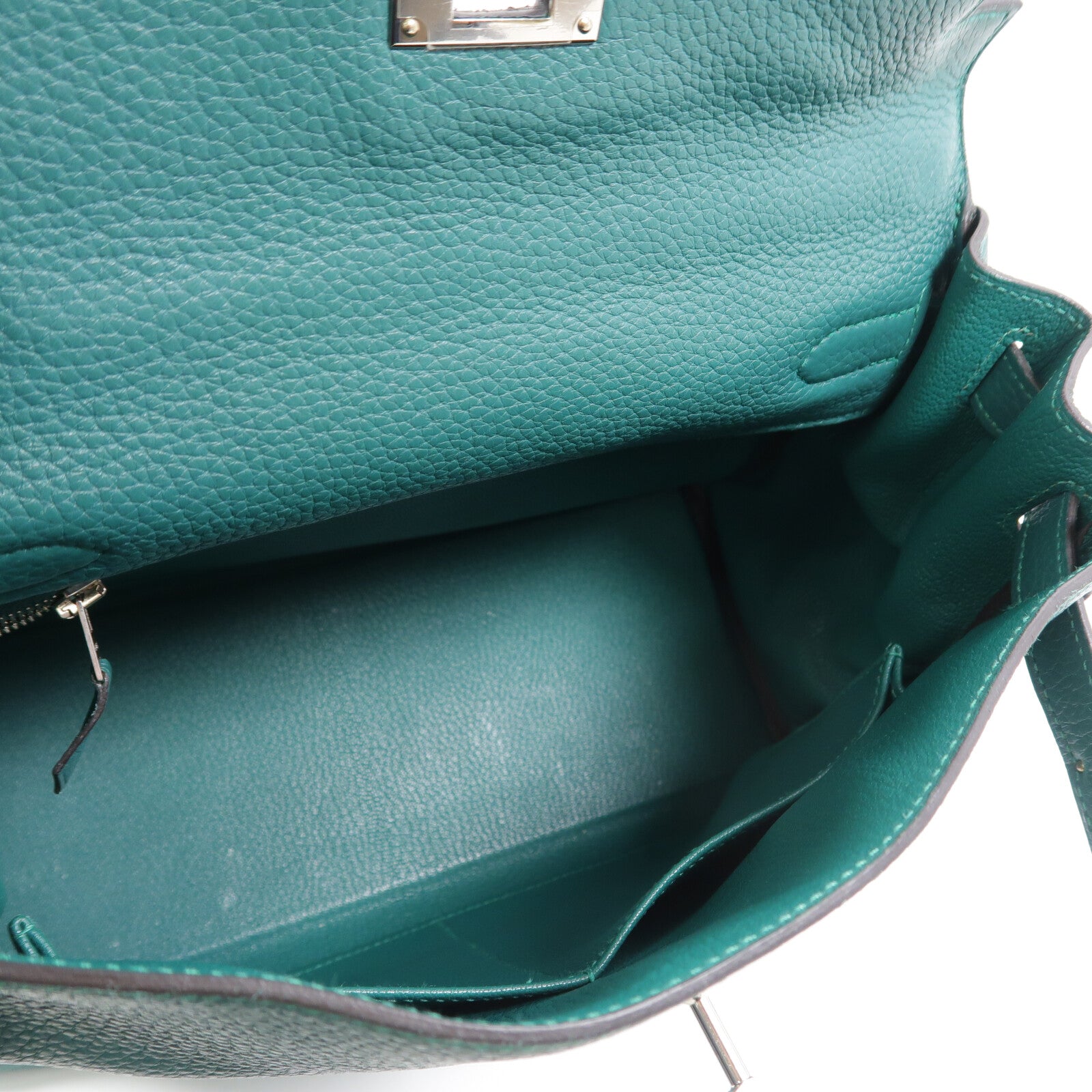 HERMES Togo皮革Kelly 28手挽肩背兩用袋Malachite