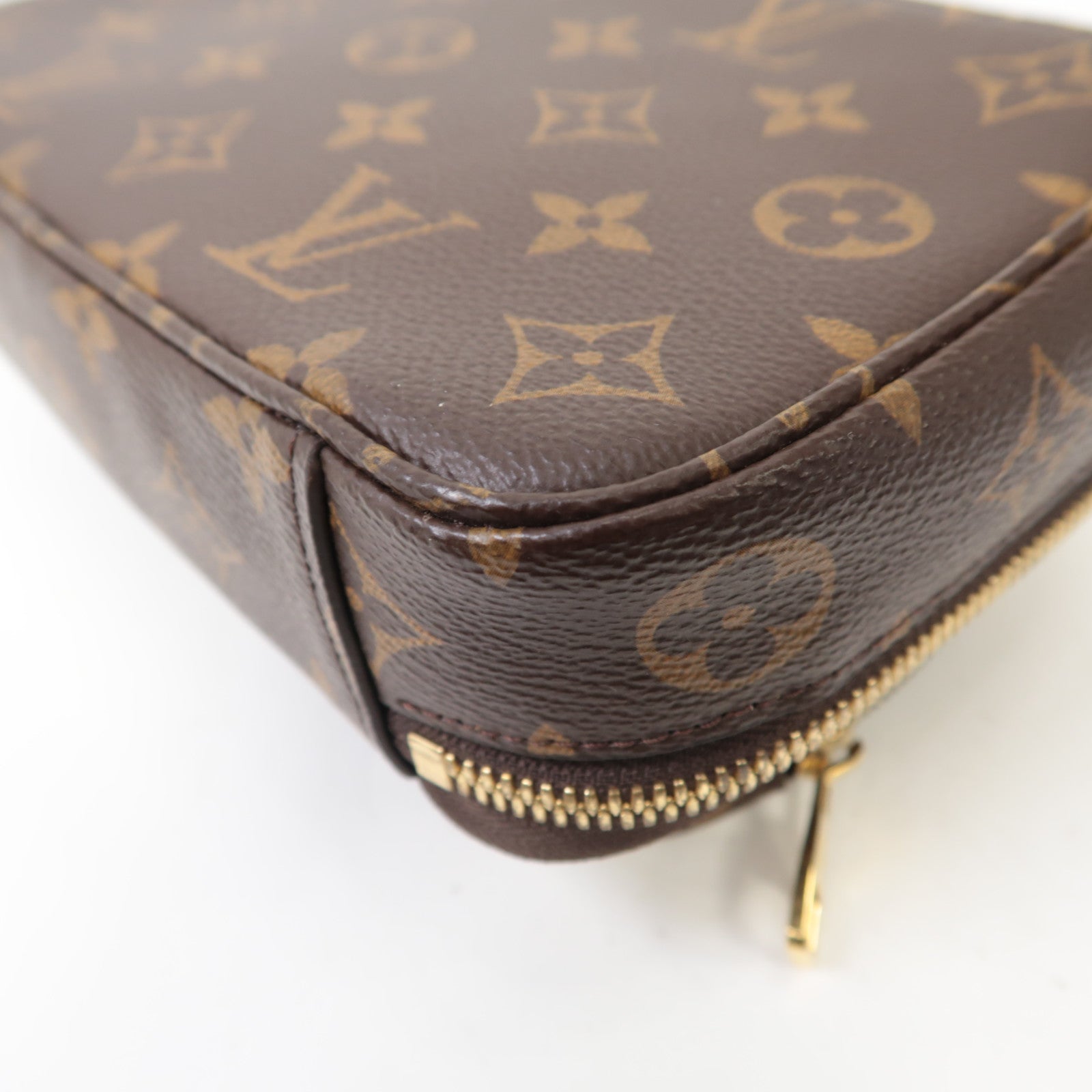 LOUIS VUITTON Monogram Utility金扣手挽肩背兩用袋棕色