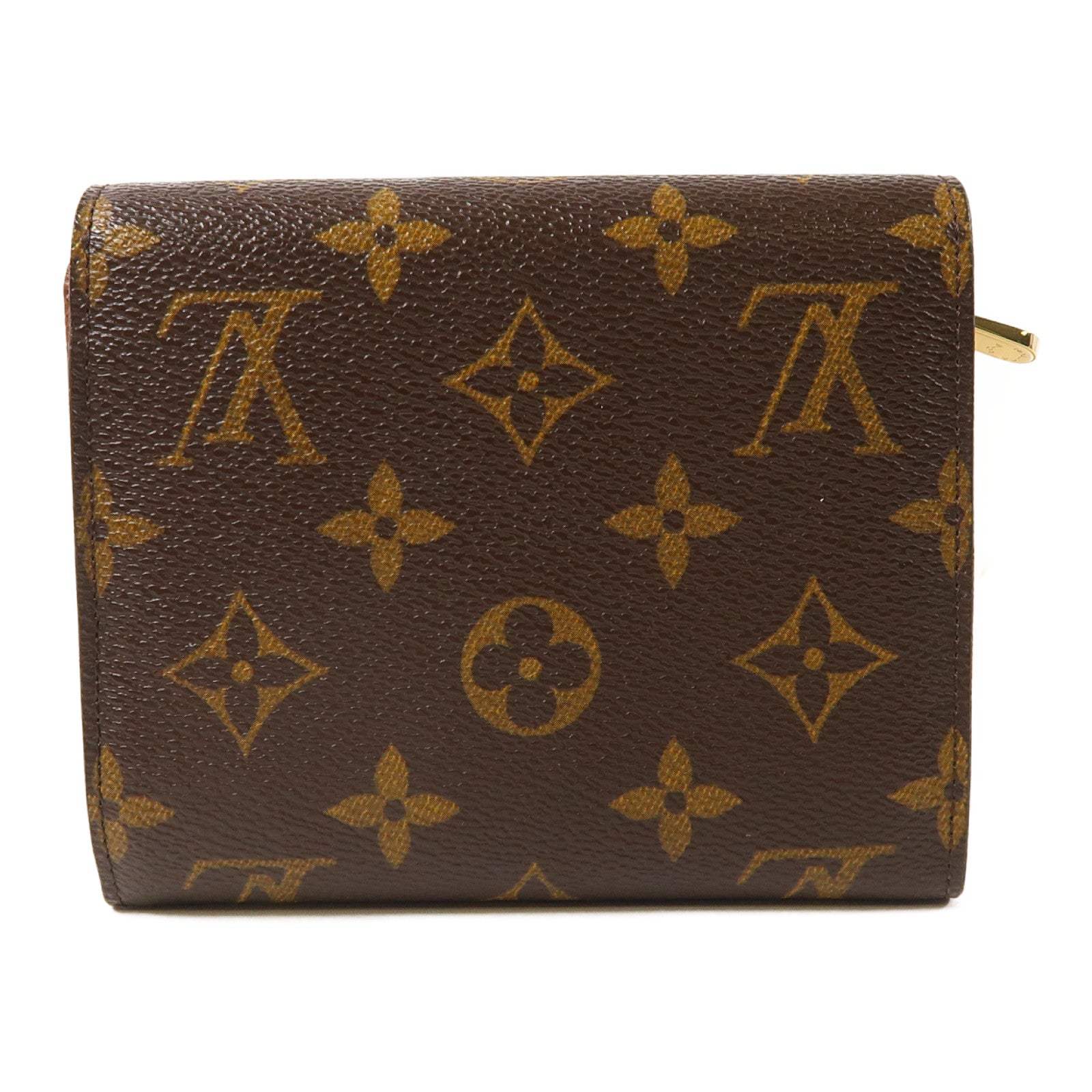 LOUIS VUITTON Monogram Joey Wallet金扣錢包啡色