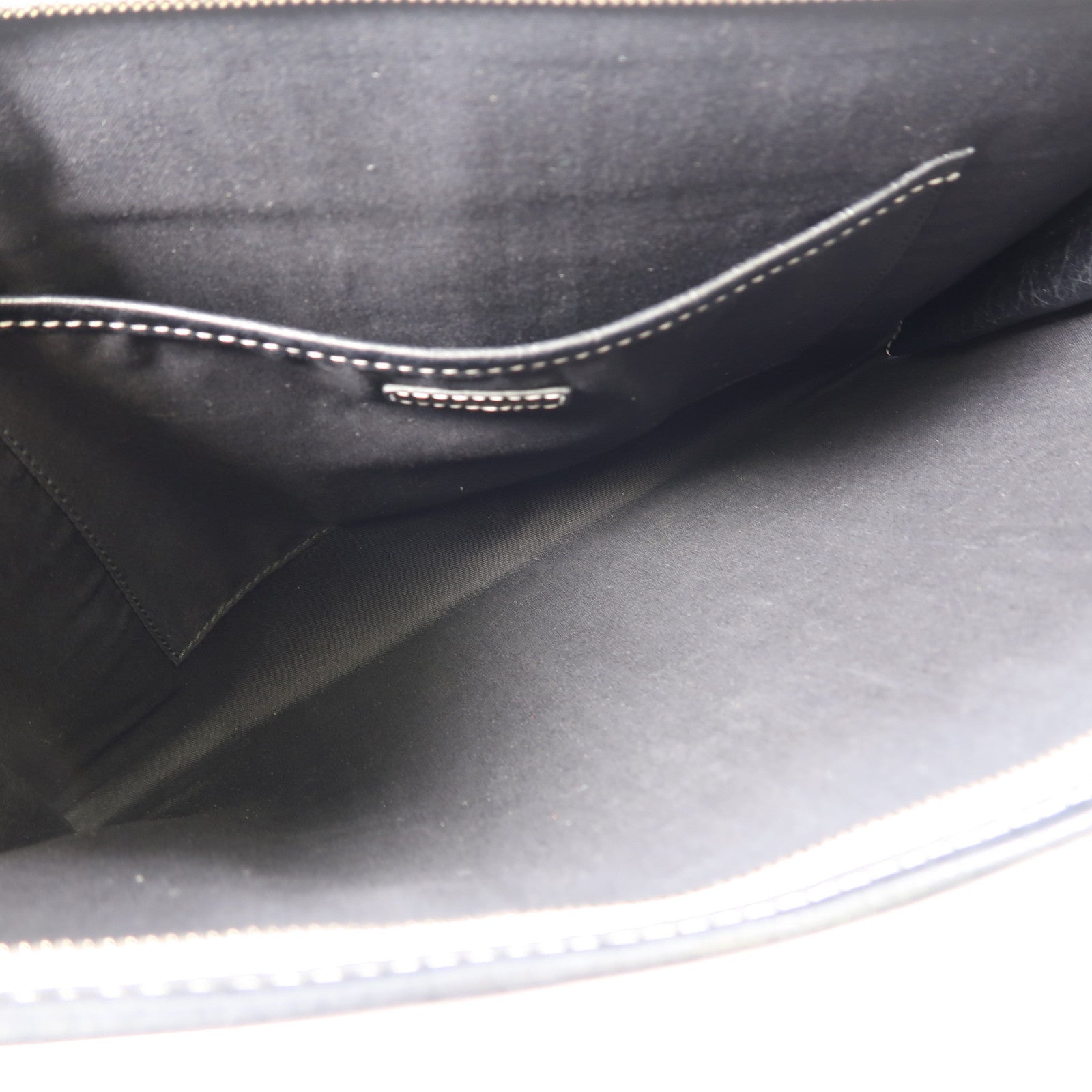 BALENCIAGA 【激減優惠】牛皮皮革Clutch銀扣手拿包藍色/黑色/白色