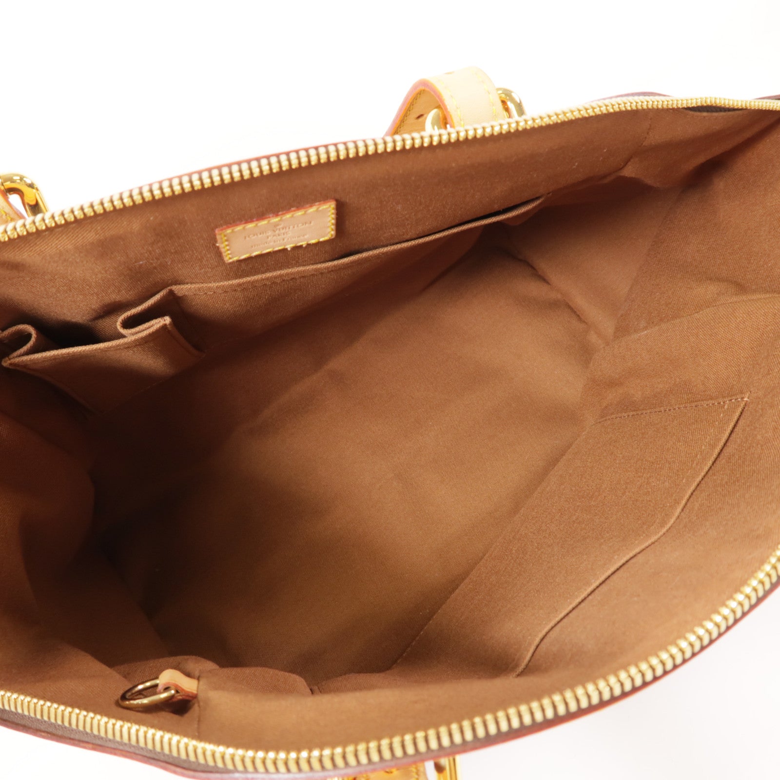 LOUIS VUITTON Monogram Tivoli GM金扣肩背袋棕色