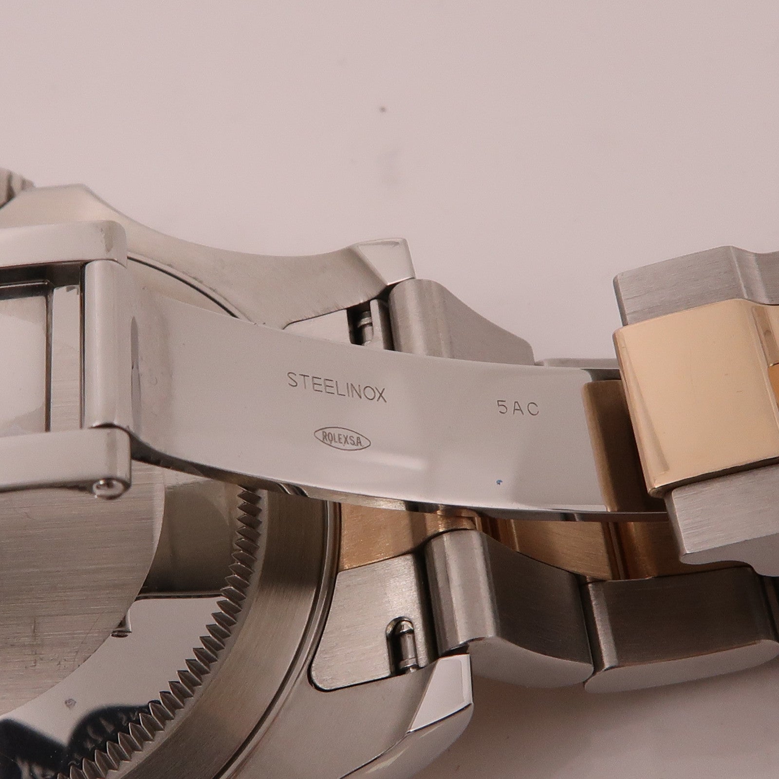 ROLEX Yacht Master 18K玫瑰金/不鏽鋼手錶自動機芯銅色