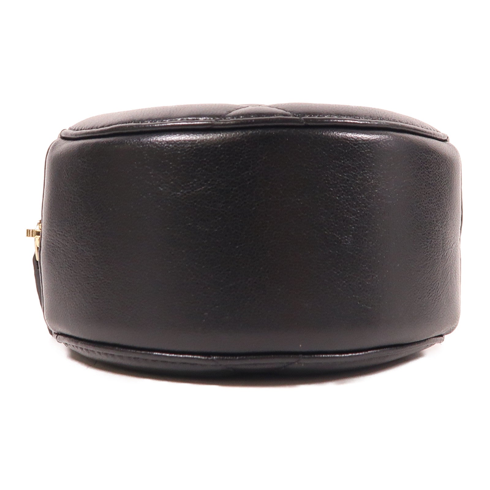 CHANEL CC GHW Chain Shoulder Bag Leather Black