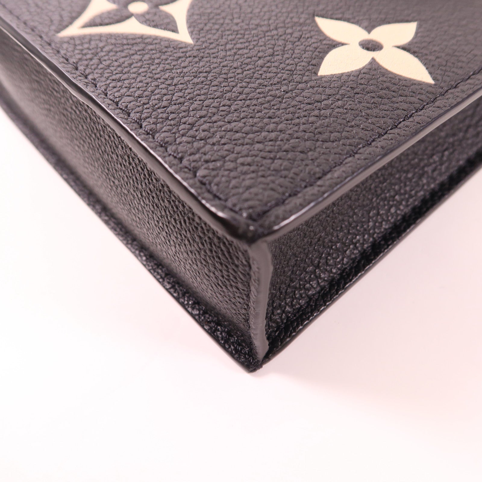 LOUIS VUITTON LV Petit Sac Plat 2Way Shoulder Handbag M57937 Monogram Eepreinte