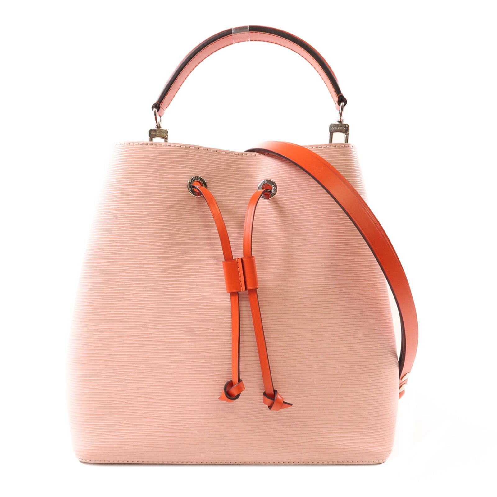 LOUIS VUITTON Epi NeoNoe銀扣肩背袋粉紅色/紅色