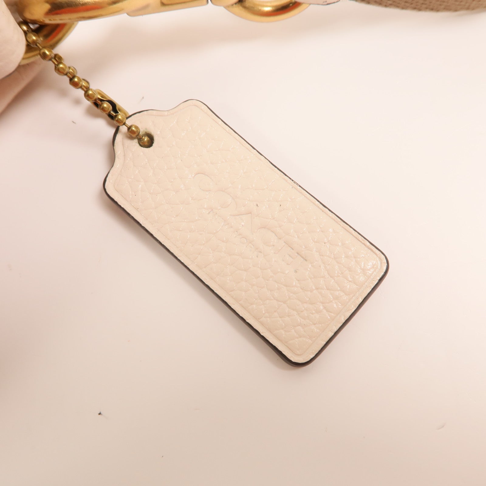 COACH 牛皮皮革Shoulder Bag金扣肩背袋
