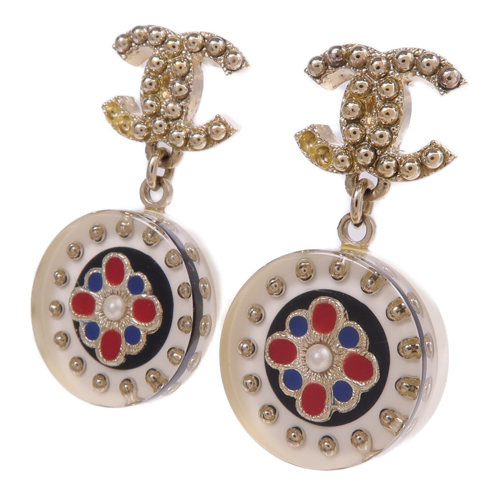 CHANEL PVC/金屬Earrings耳環