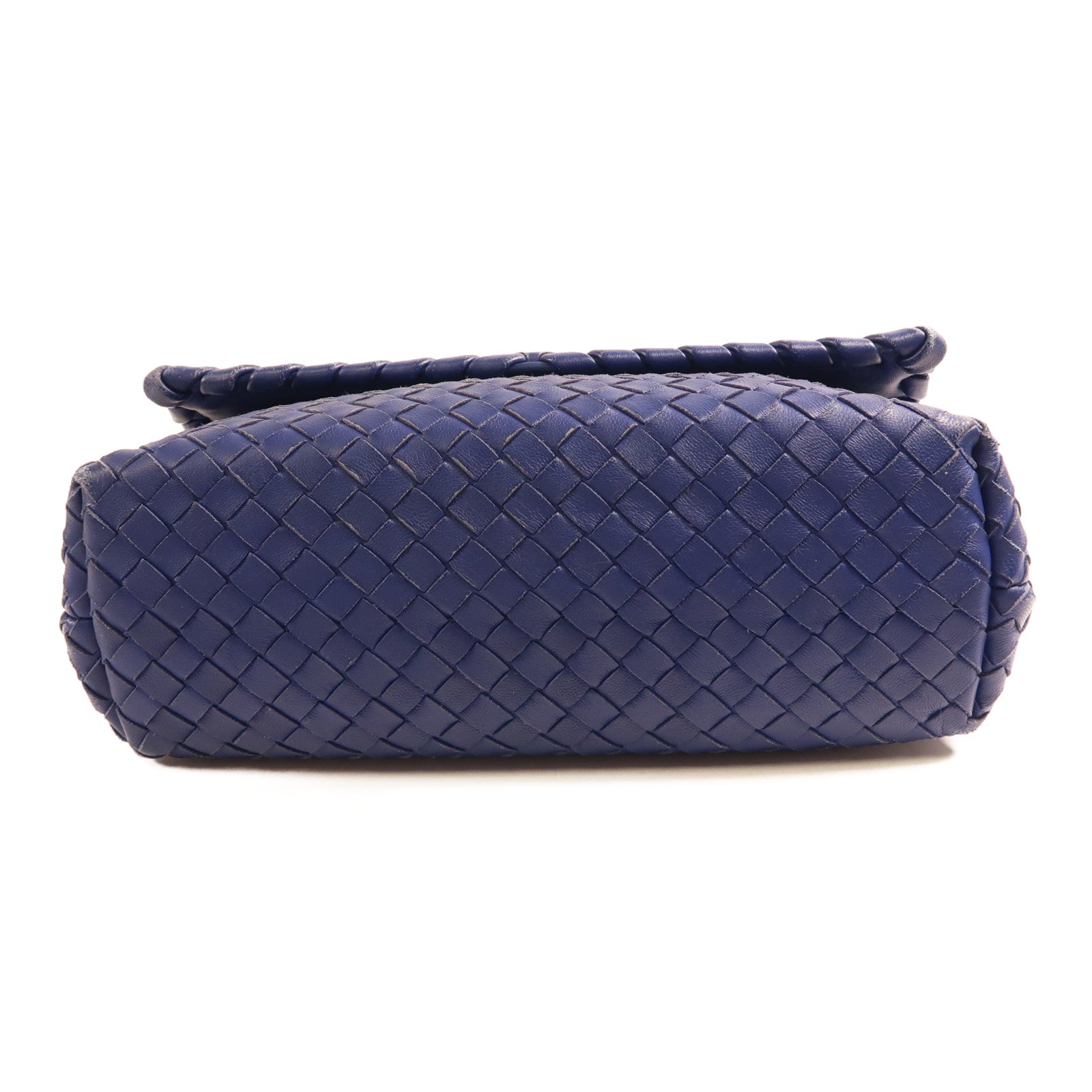 BOTTEGA VENETA 【激減優惠】織紋皮革Chain Shoulder金扣鏈帶肩背袋