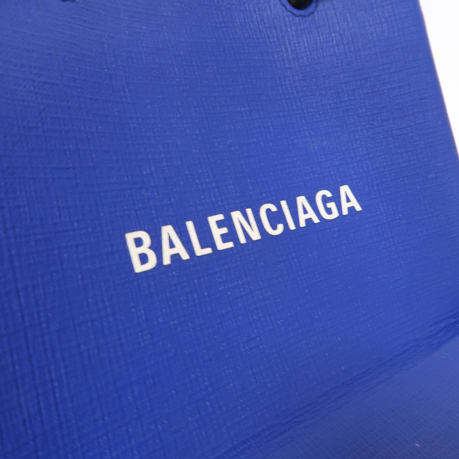 BALENCIAGA 【激減優惠】牛皮皮革Tote Bag銀扣手挽肩背兩用袋藍色
