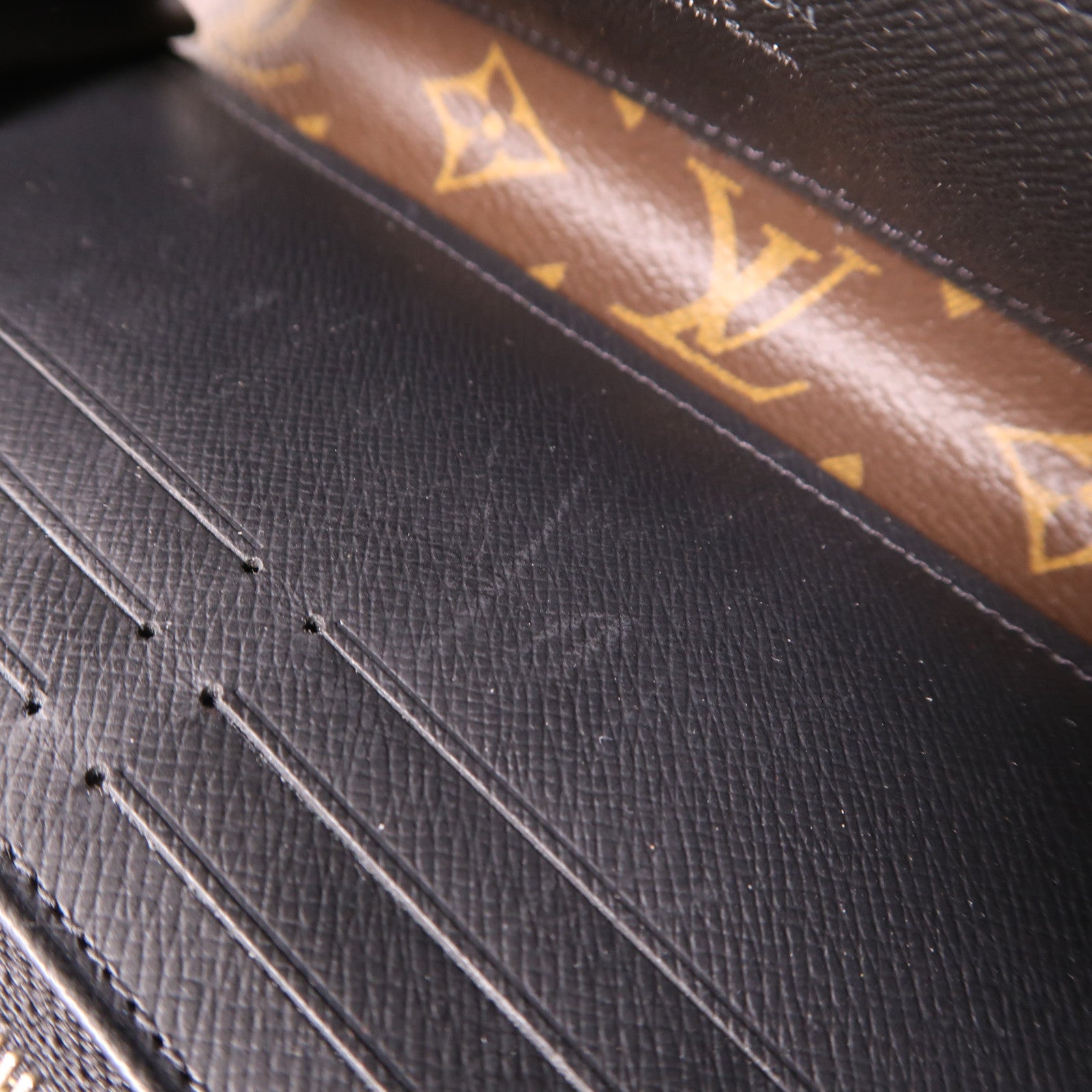 LOUIS VUITTON Monogram Zipper Dragonne銀扣長錢包