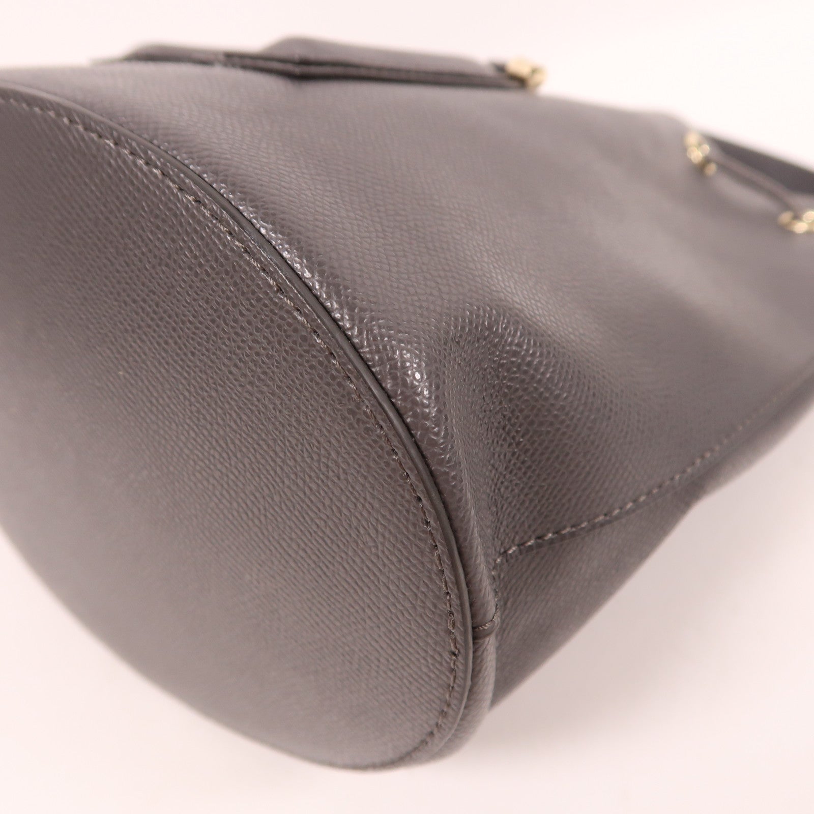 Furla 牛皮皮革Bucket Bag金扣手挽肩背兩用袋