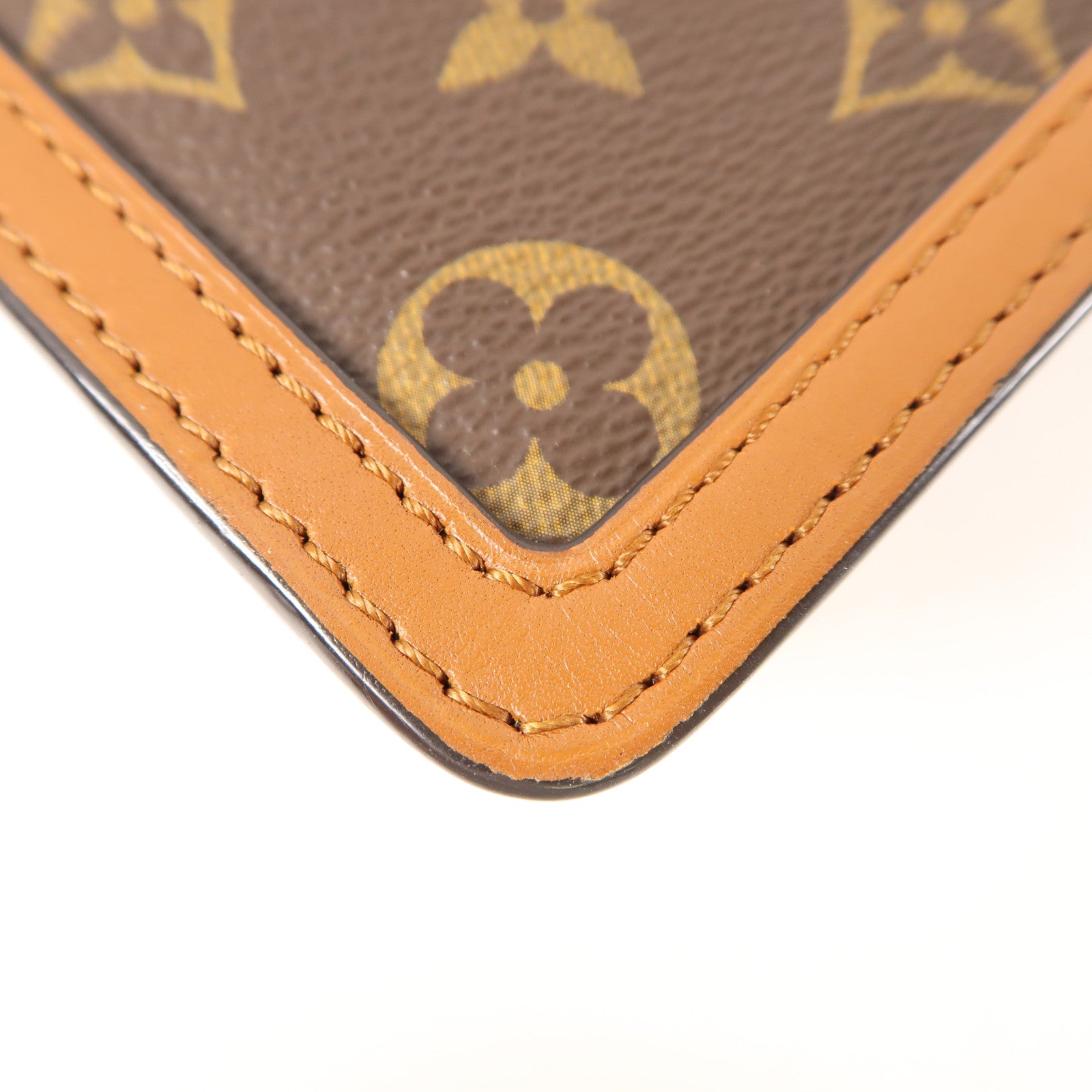 LOUIS VUITTON Monogrqam Reverse Mini Dauphine手挽肩背兩用袋棕色