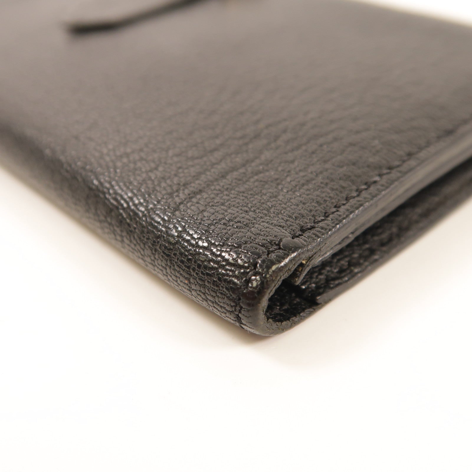 HERMES PHW Bearn Long Wallet Chevre Leather 89 Noir Black