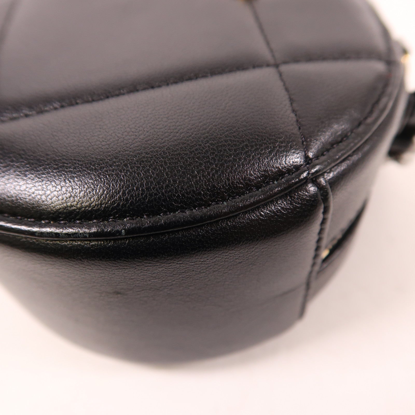 CHANEL CC GHW Chain Shoulder Bag Leather Black