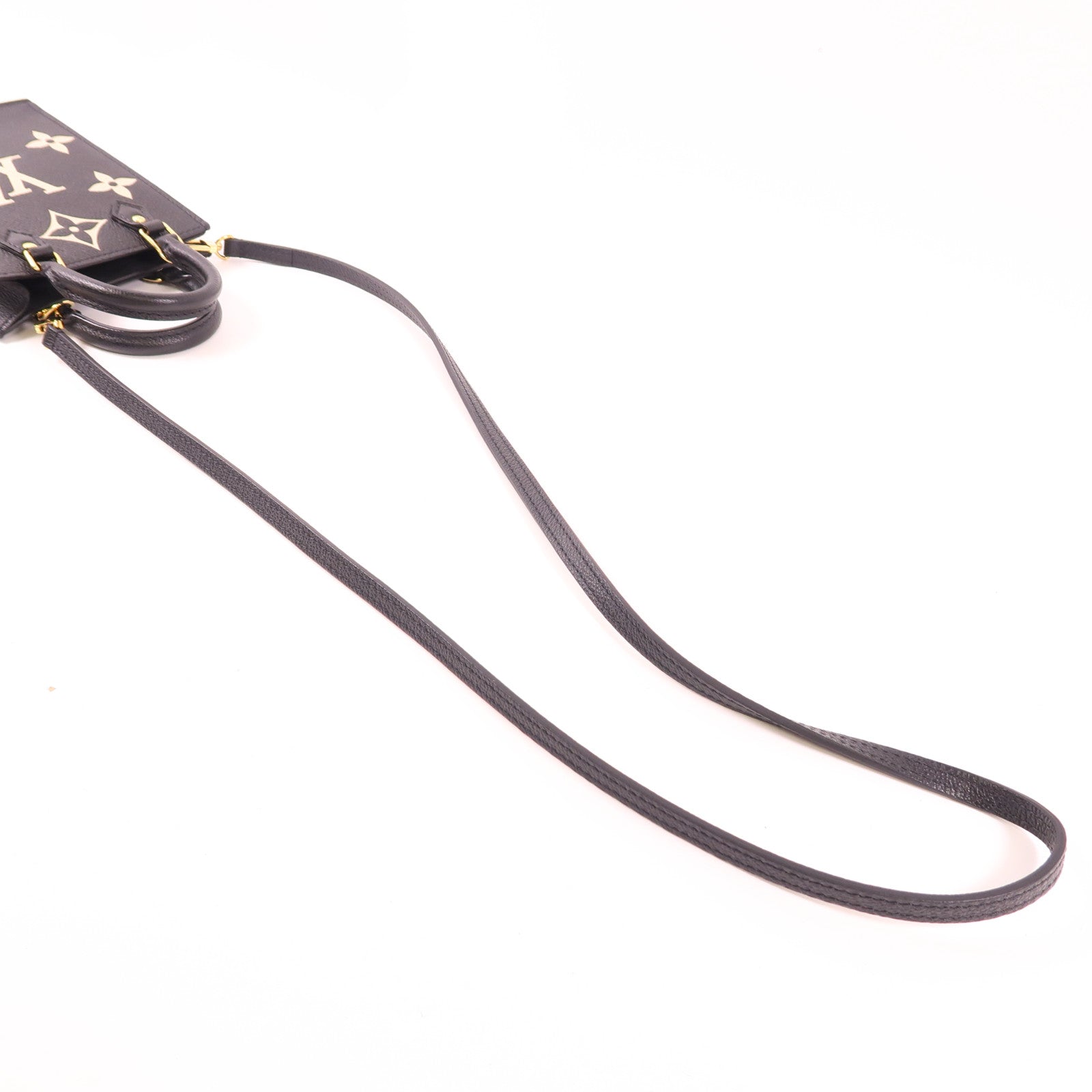 LOUIS VUITTON LV Petit Sac Plat 2Way Shoulder Handbag M57937 Monogram Eepreinte