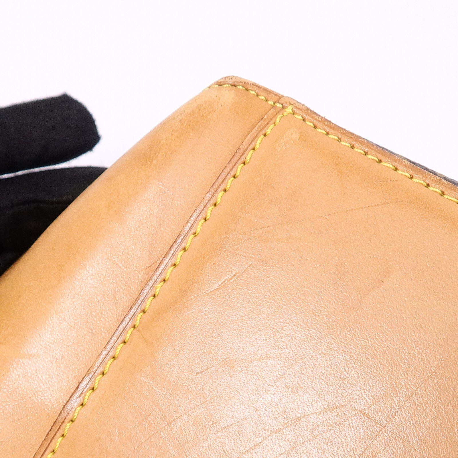 LOUIS VUITTON Monogram Cabas Mezzo金扣肩背袋棕色