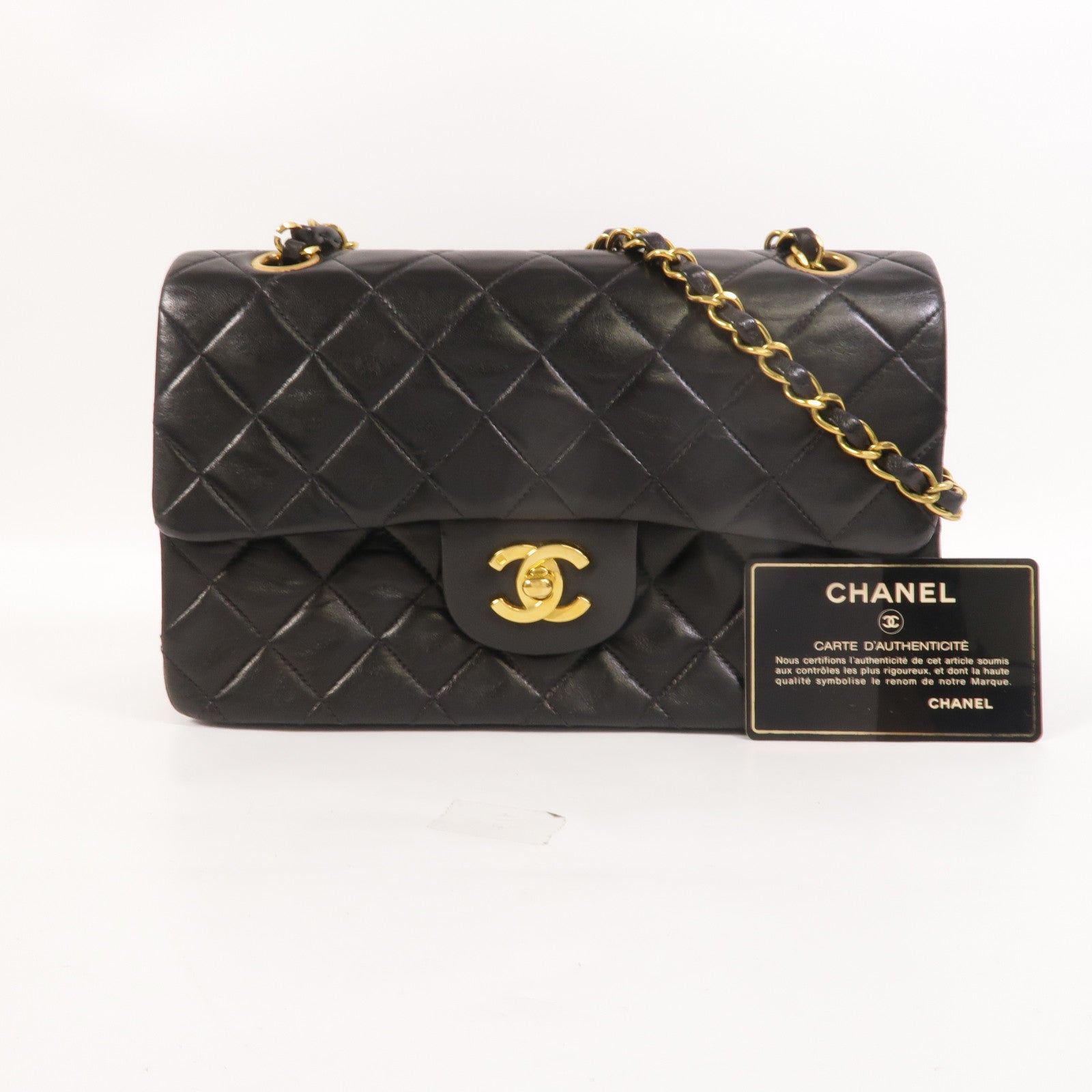CHANEL 羊皮皮革Vintage Classic 23鏈帶肩背袋