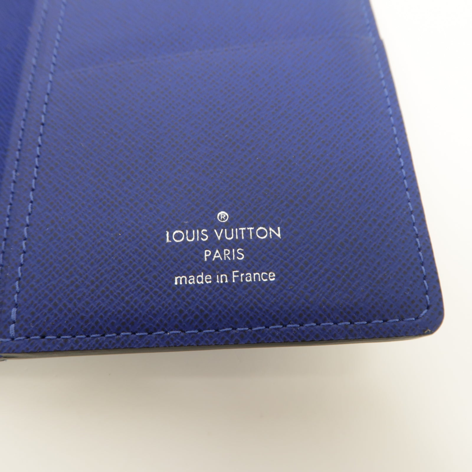 LOUIS VUITTON 【激減優惠】Taigarama Brazza銀扣長錢包藍色