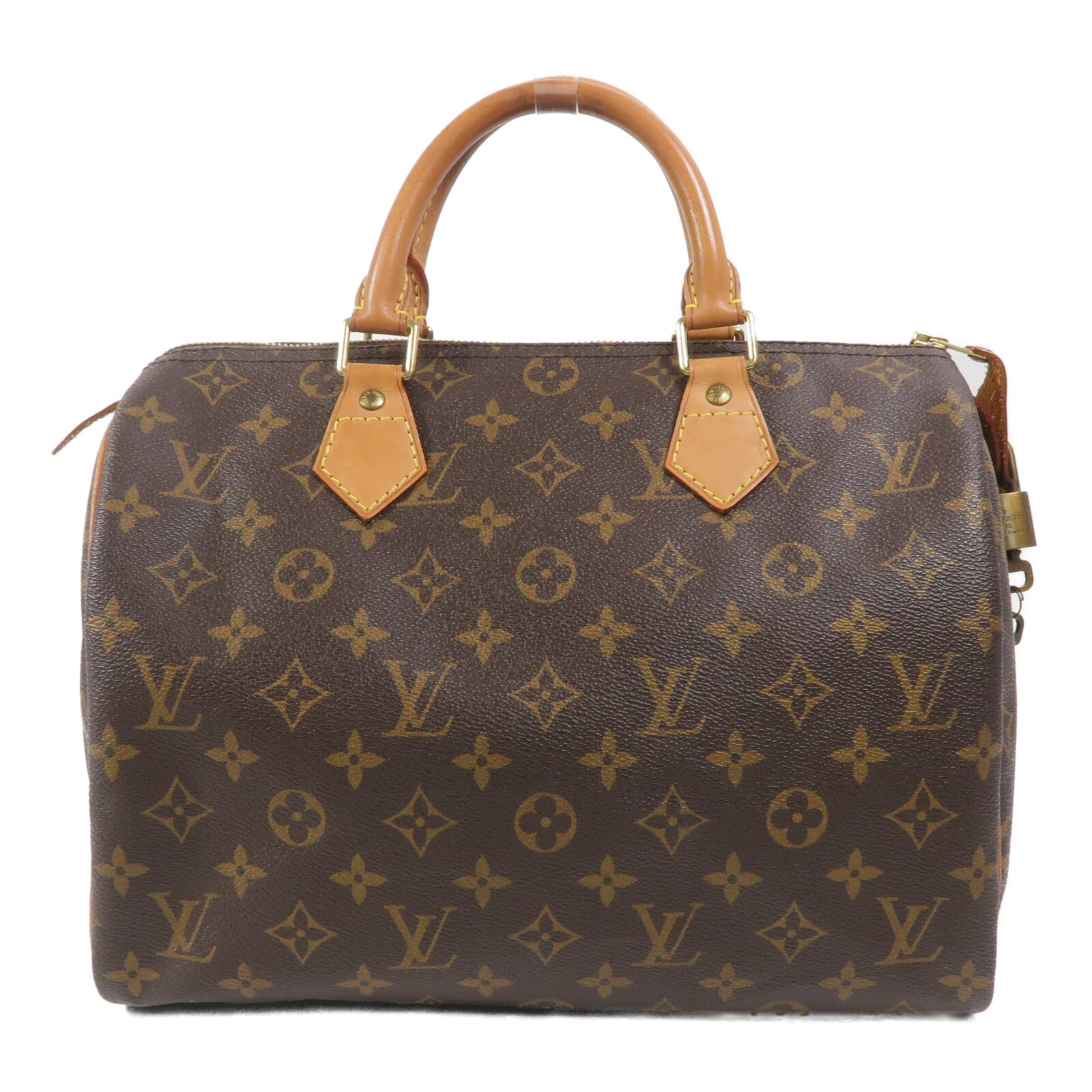 LOUIS VUITTON Monogram Speedy 30金扣手挽袋