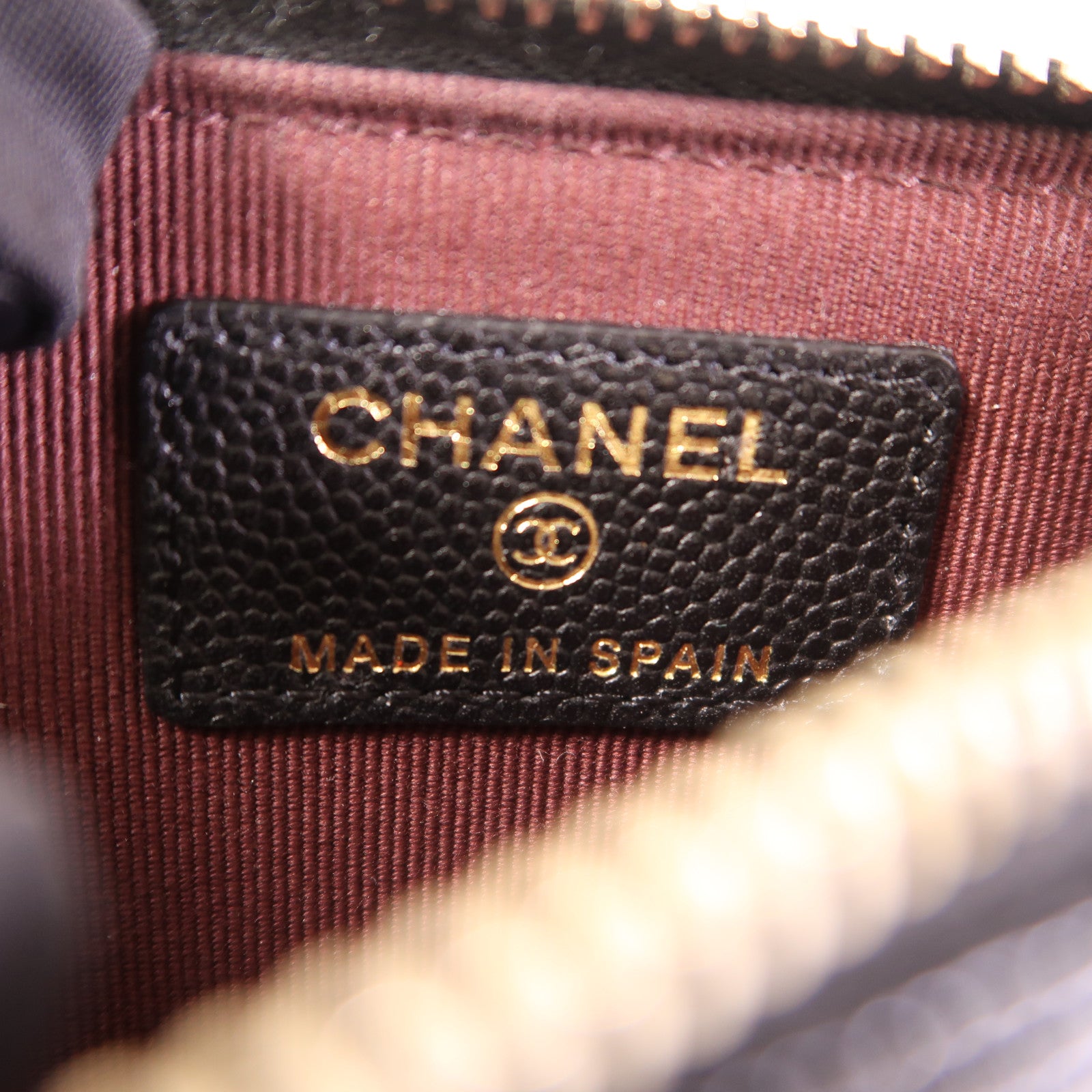 CHANEL 牛皮皮革Card Case金扣卡片套