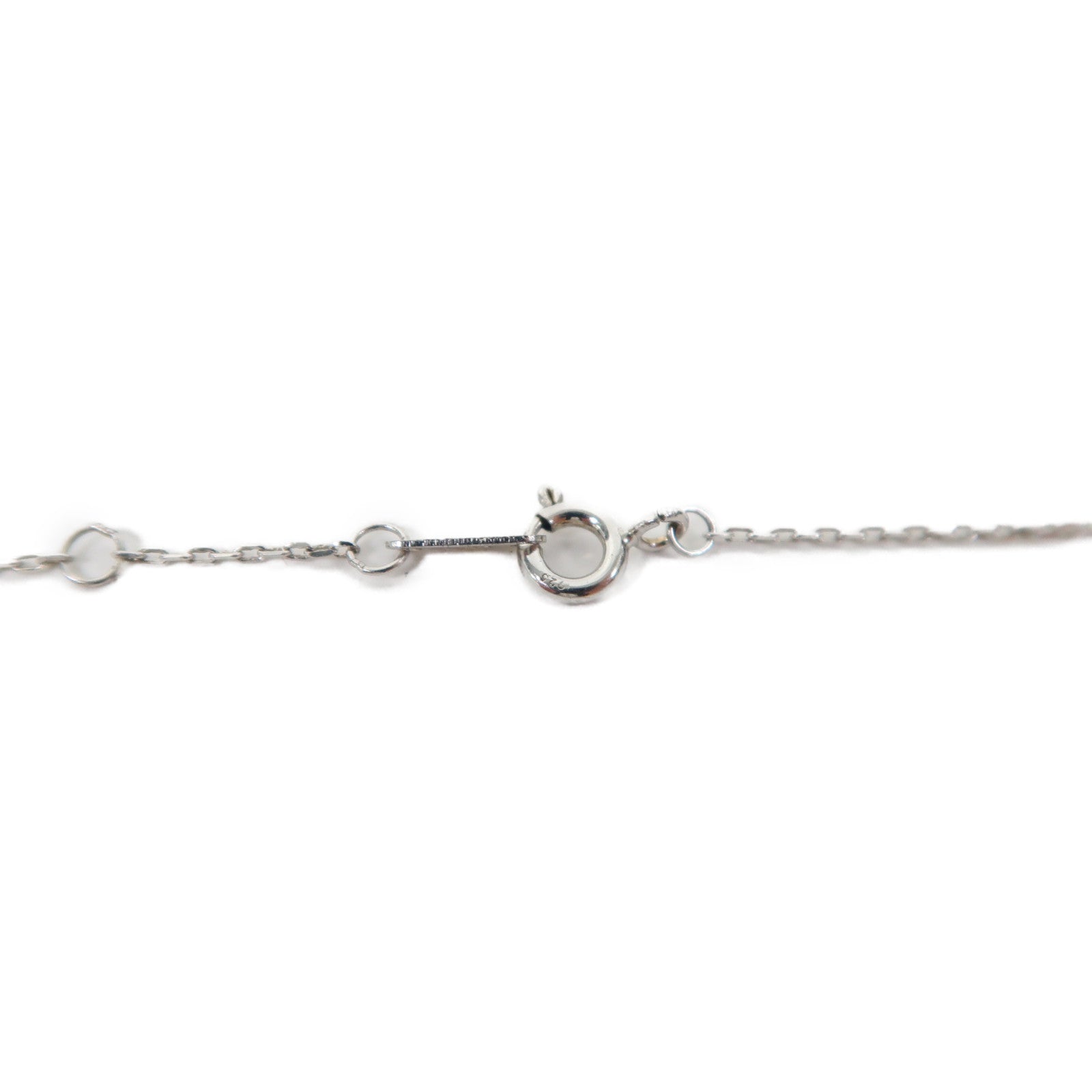 JEWELRY 18K白金/925純銀Diamond Necklace 0.71ct鑽石項鏈銀色