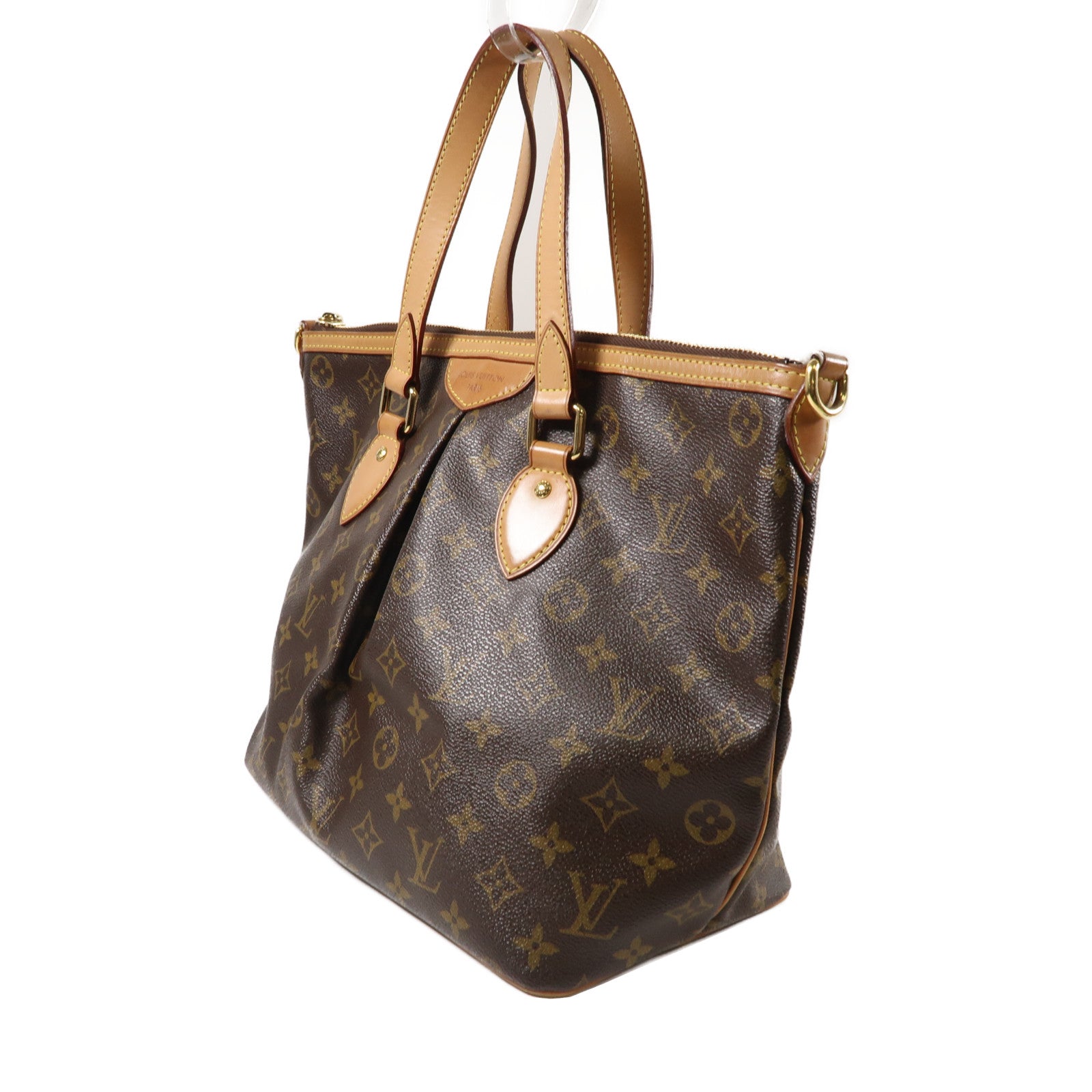 LOUIS VUITTON 【激減優惠】Monogram Palermo PM金扣手挽肩背兩用袋啡色