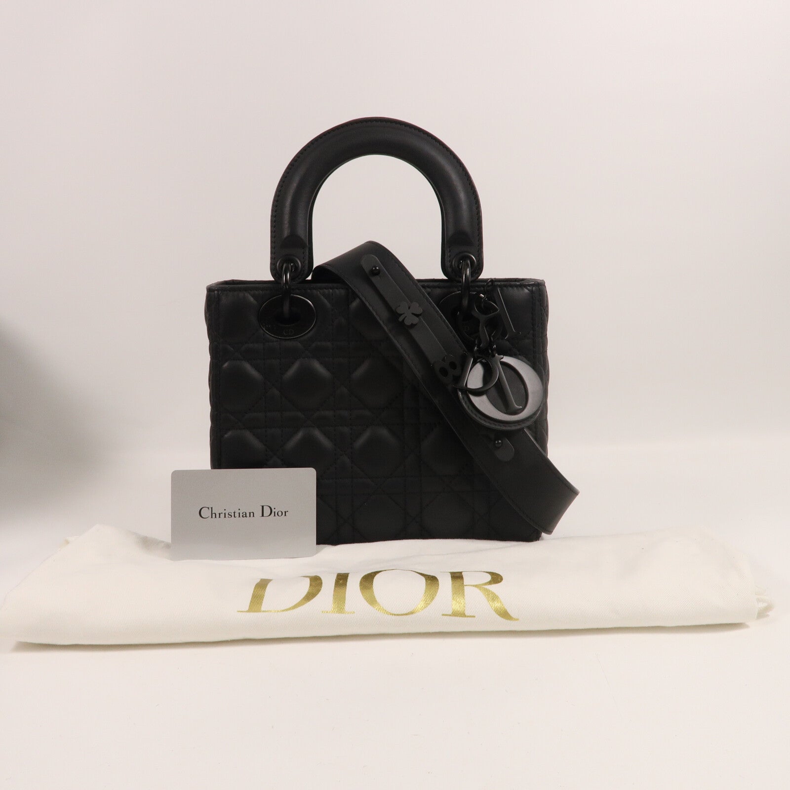 Dior 羊皮皮革Lady Dior myABCDoir Small手挽肩背兩用袋