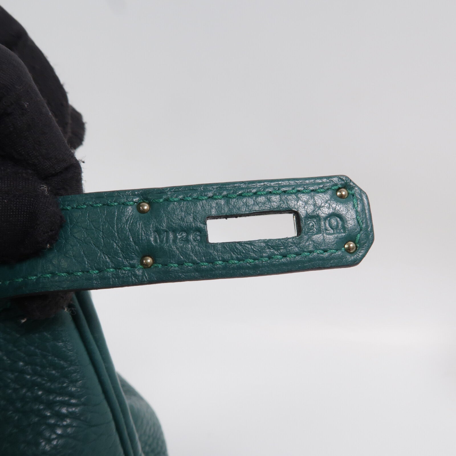 HERMES Togo皮革Kelly 28手挽肩背兩用袋Malachite