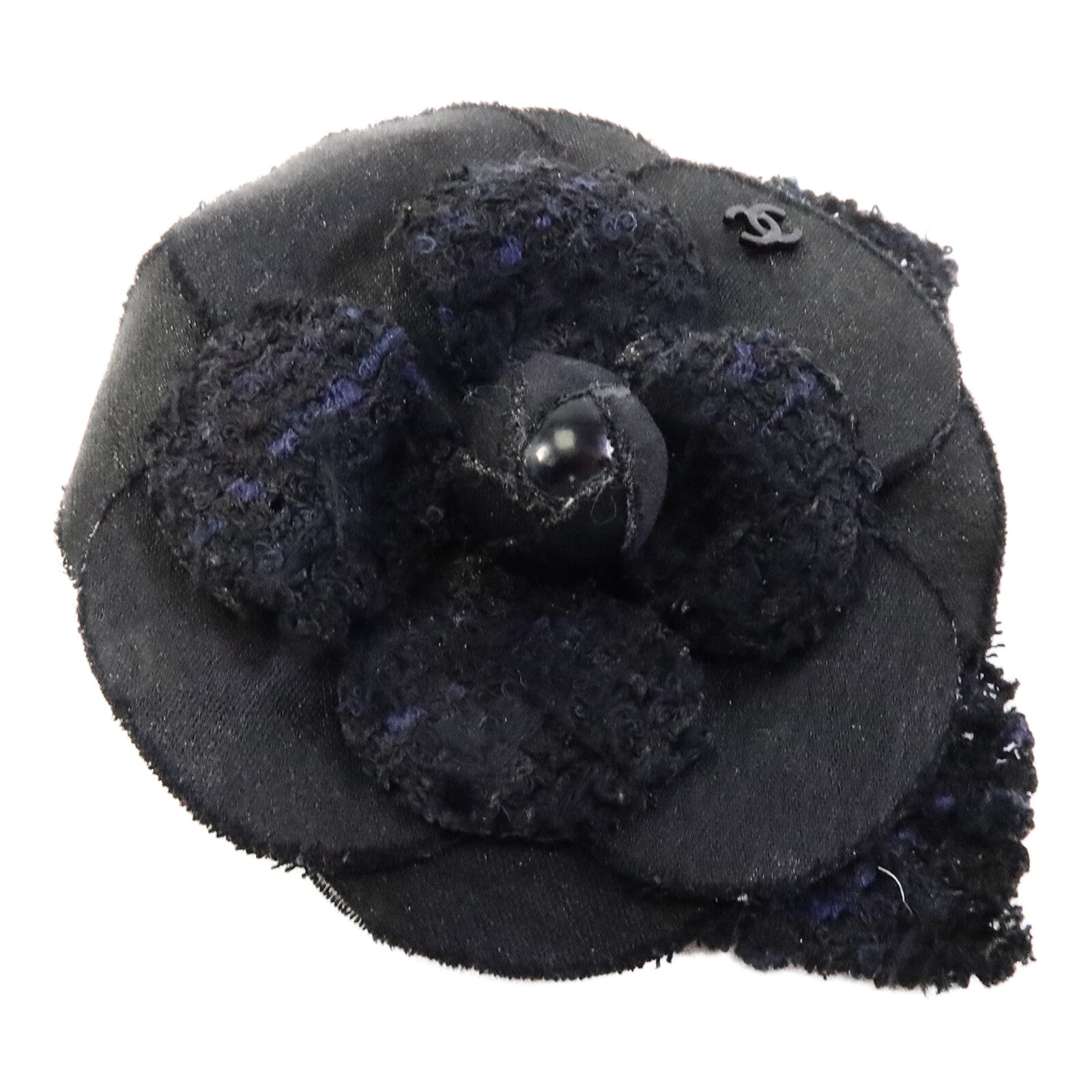 CHANEL 粗花呢Camellia Brooch胸針