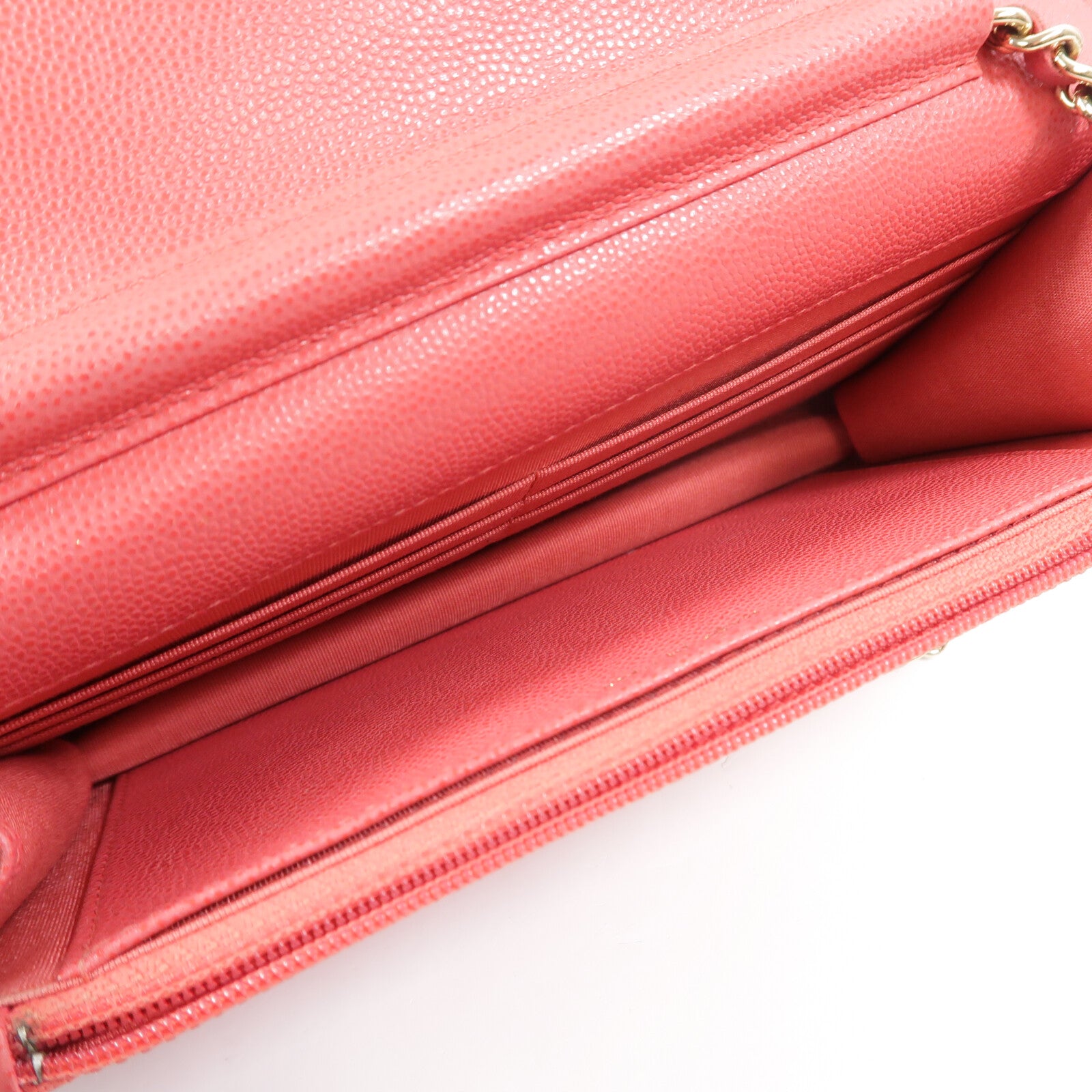 CHANEL 牛皮皮革WOC Wallet On Chain鏈帶肩背袋