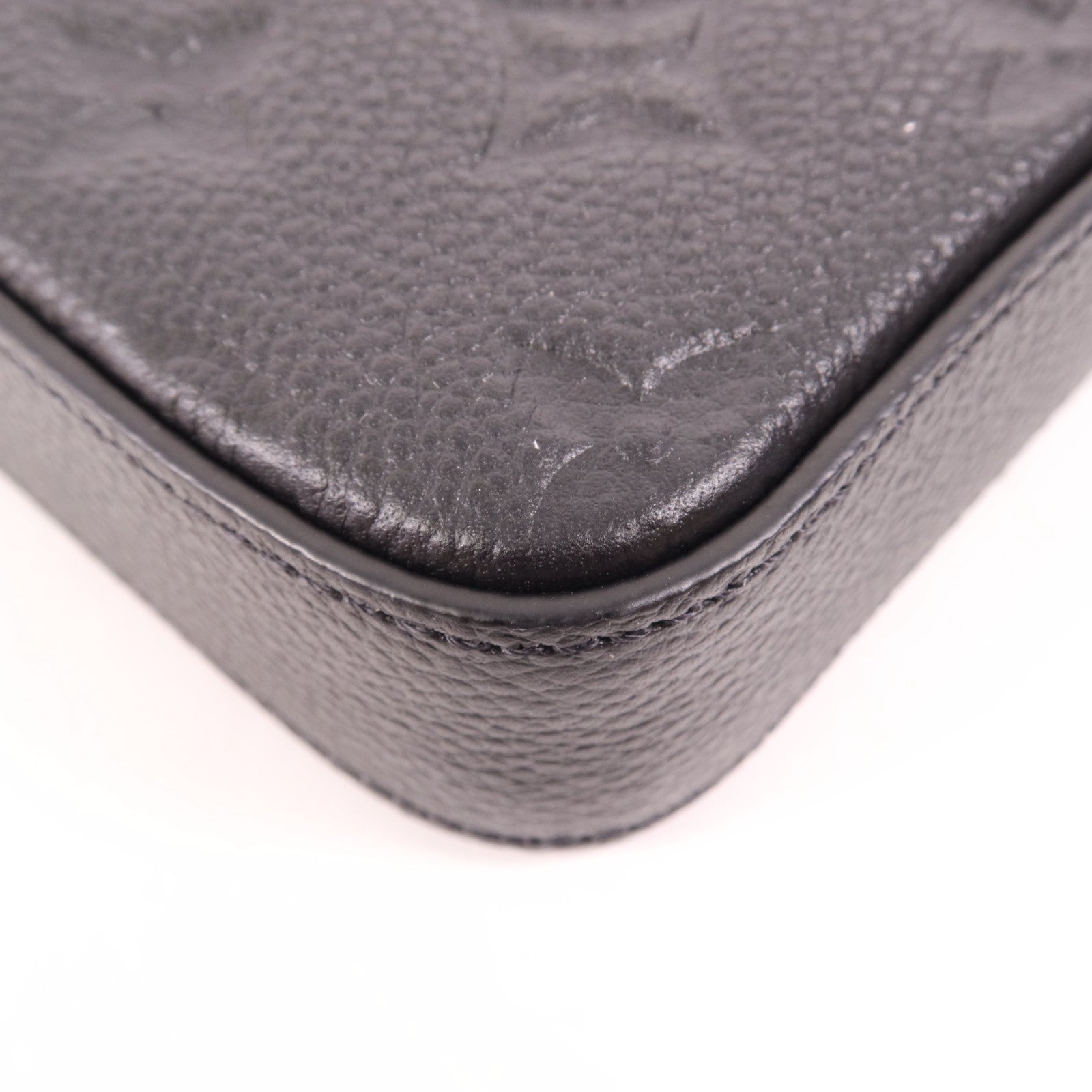 LOUIS VUITTON Monogram Empreinte Felicie Pochette 金扣鏈帶肩背袋