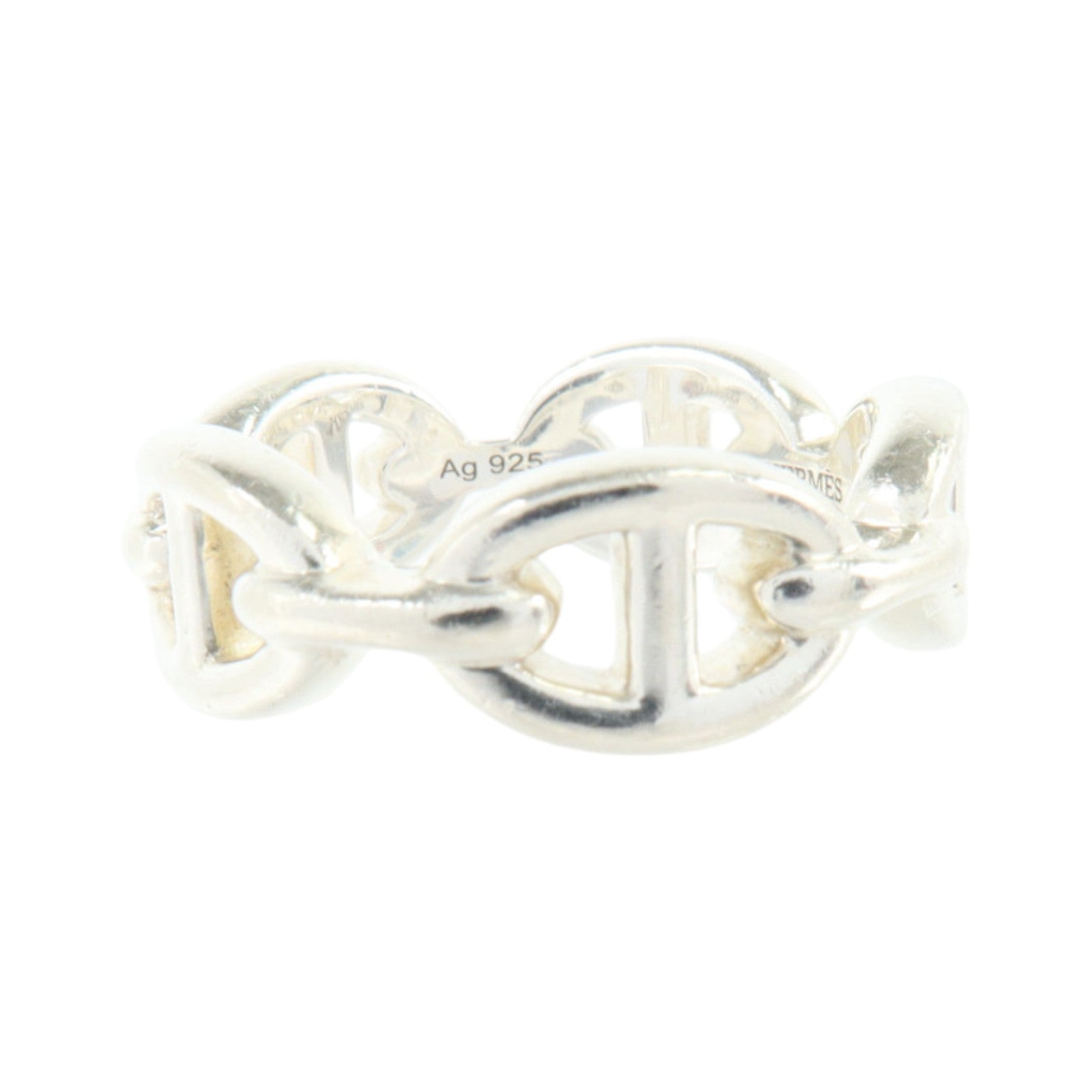 HERMES 925純銀Chaine D'Ancre Ring戒指
