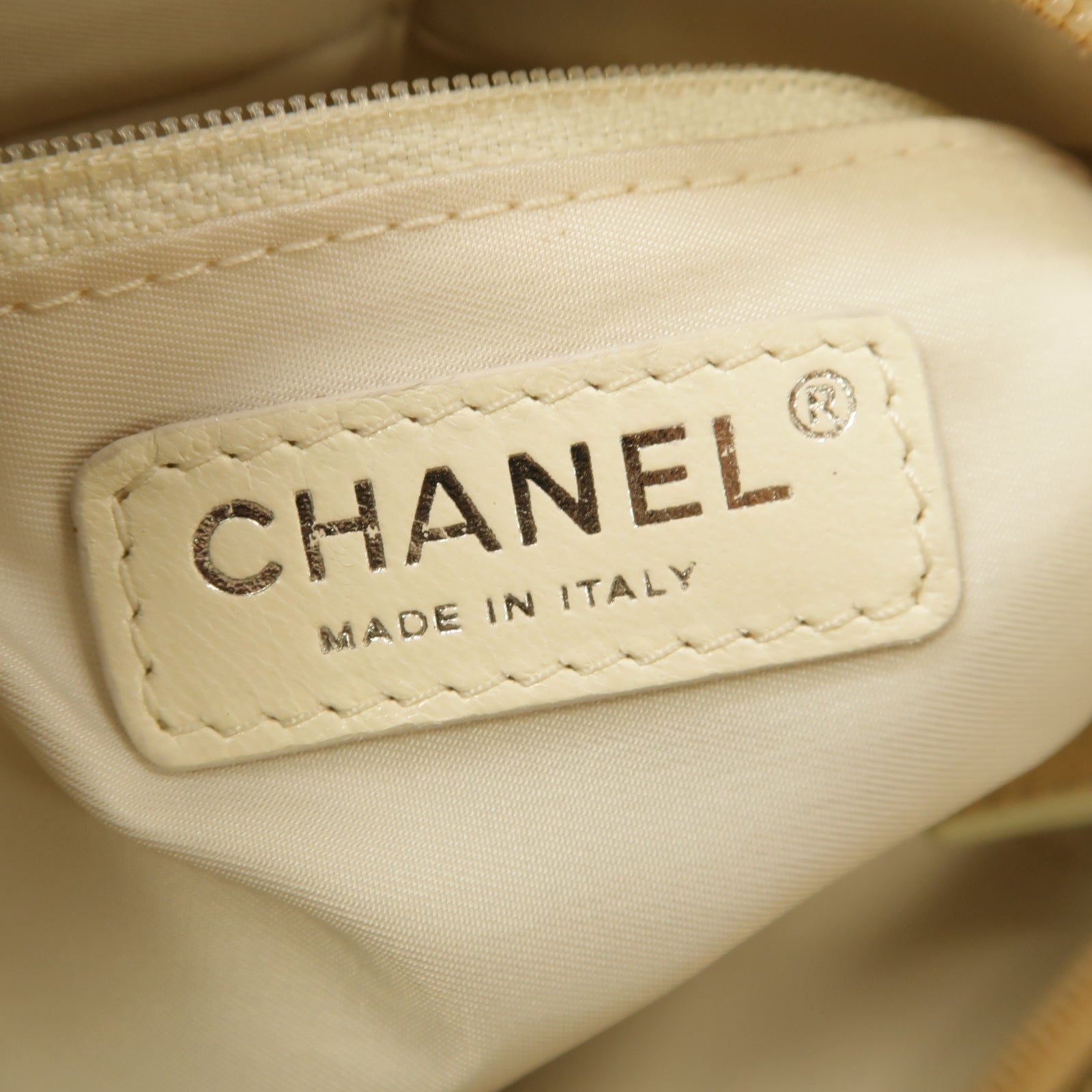 CHANEL 【激減優惠】塗層帆布Paris-Biarritz Tote Bag銀扣手挽袋金色