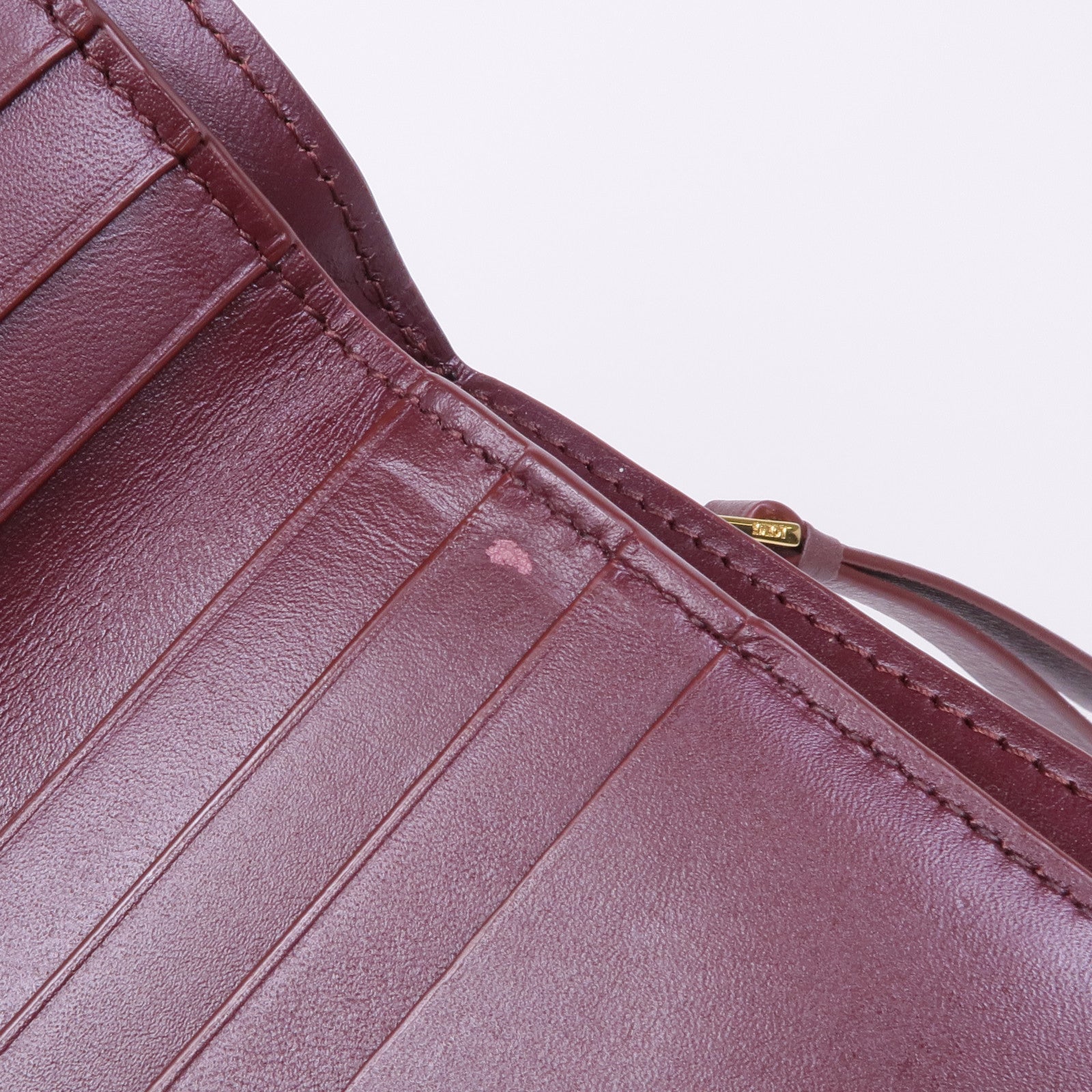 LOEWE 牛皮皮革Puzzle Compact Zip Wallet金扣錢包