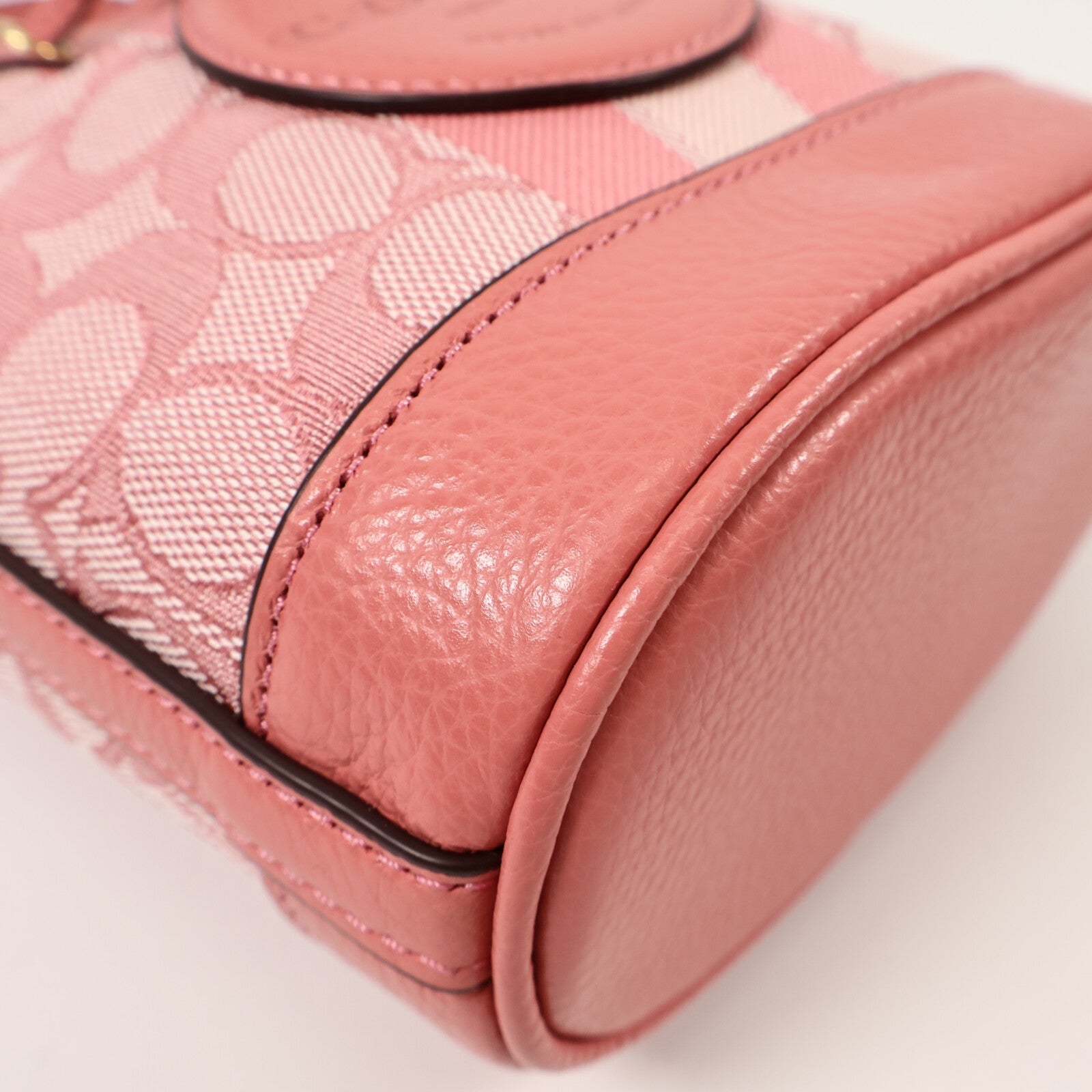 COACH 帆布Mini Dempsey Bucket Bag手挽肩背兩用袋