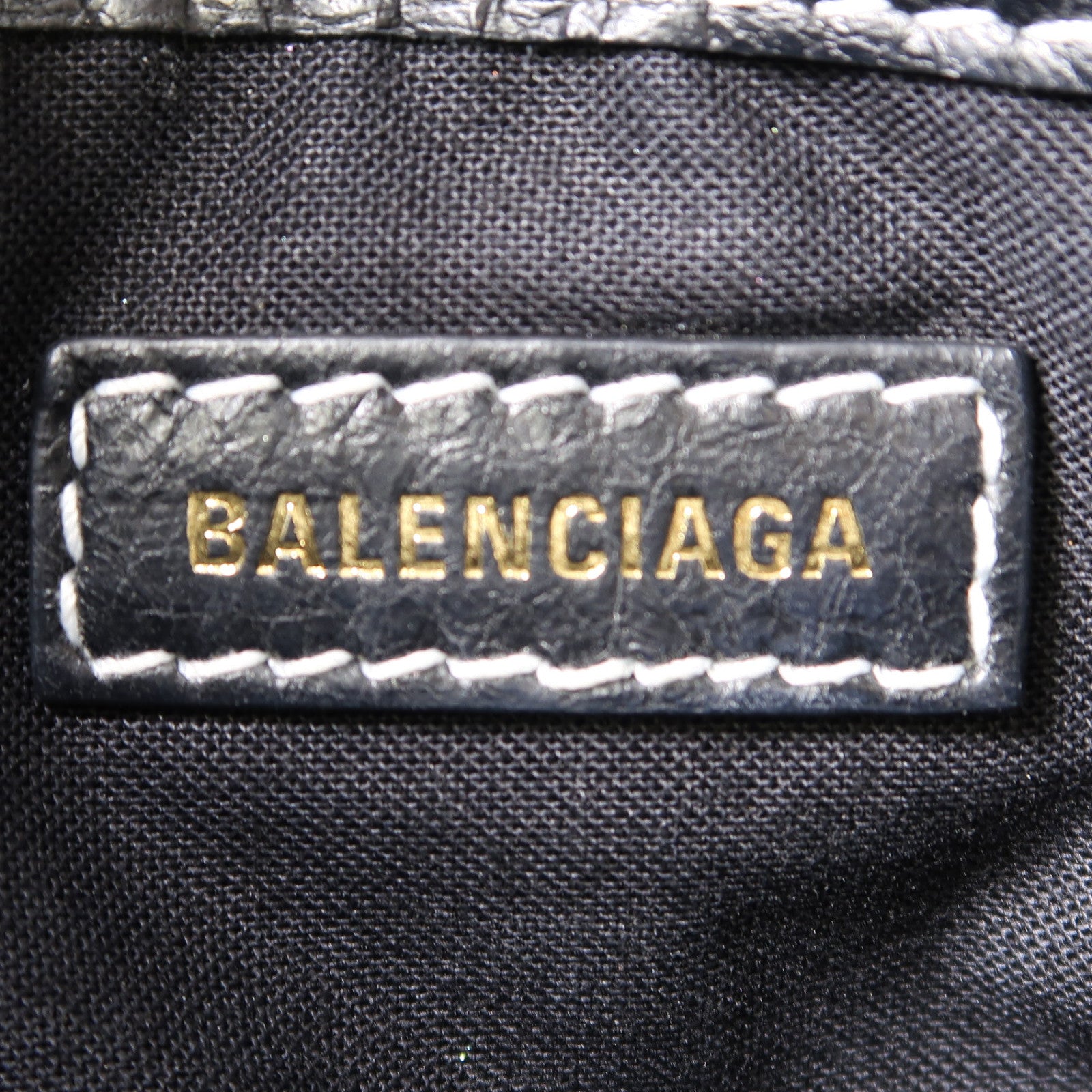 BALENCIAGA 【激減優惠】牛皮皮革Clutch銀扣手拿包藍色/黑色/白色