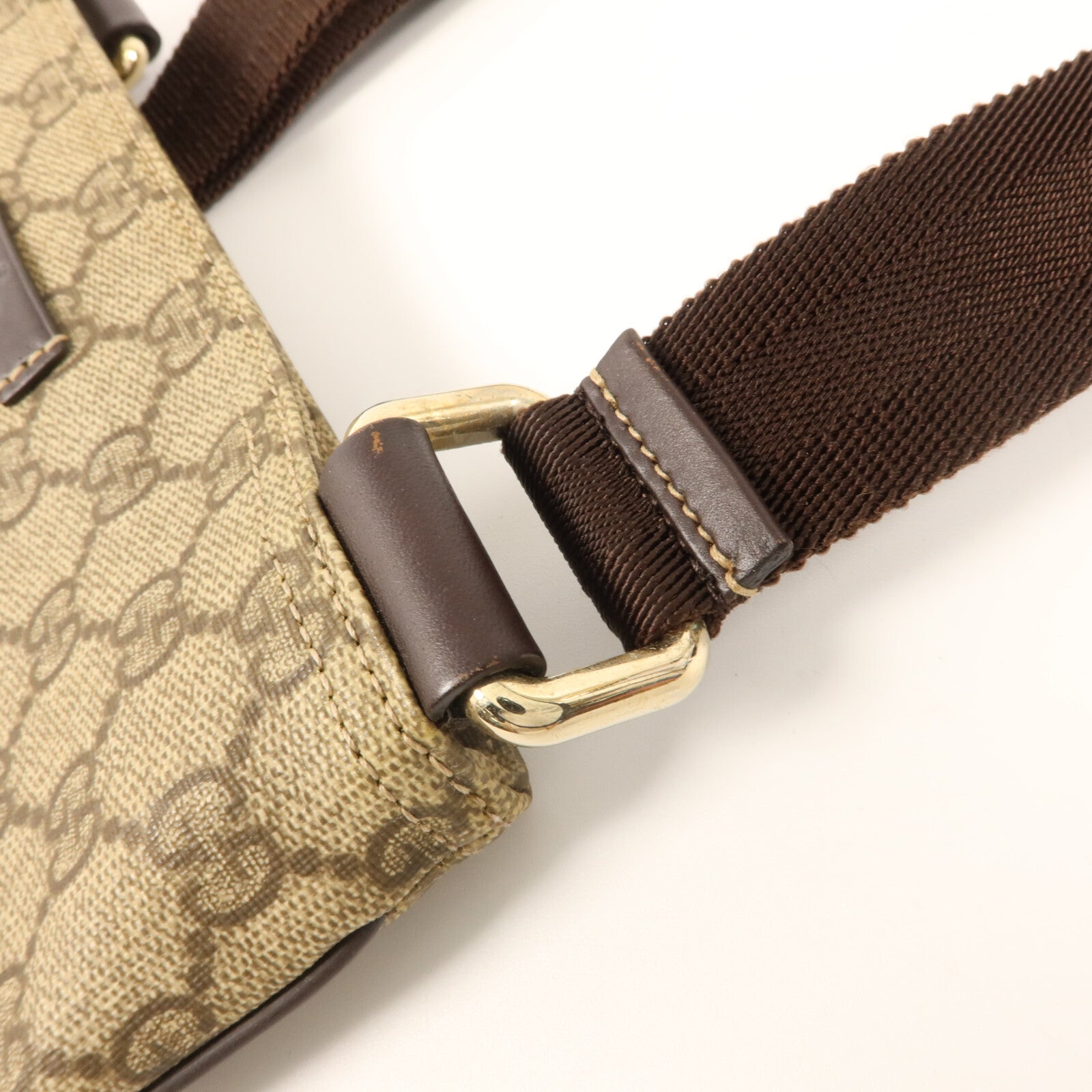 GUCCI 塗層帆布GG Supreme Shoulder Bag肩背袋