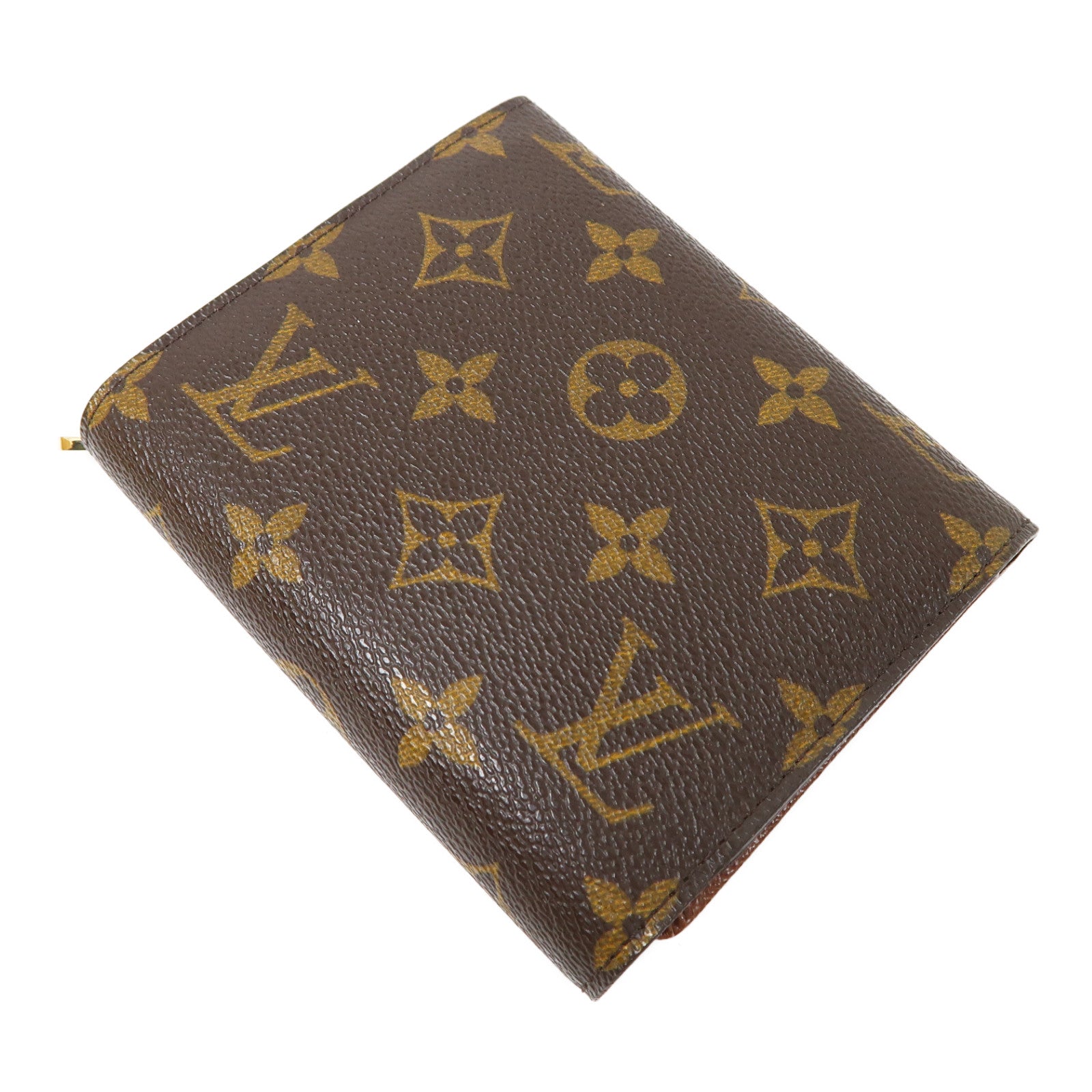LOUIS VUITTON Monogram Joey Wallet金扣錢包啡色
